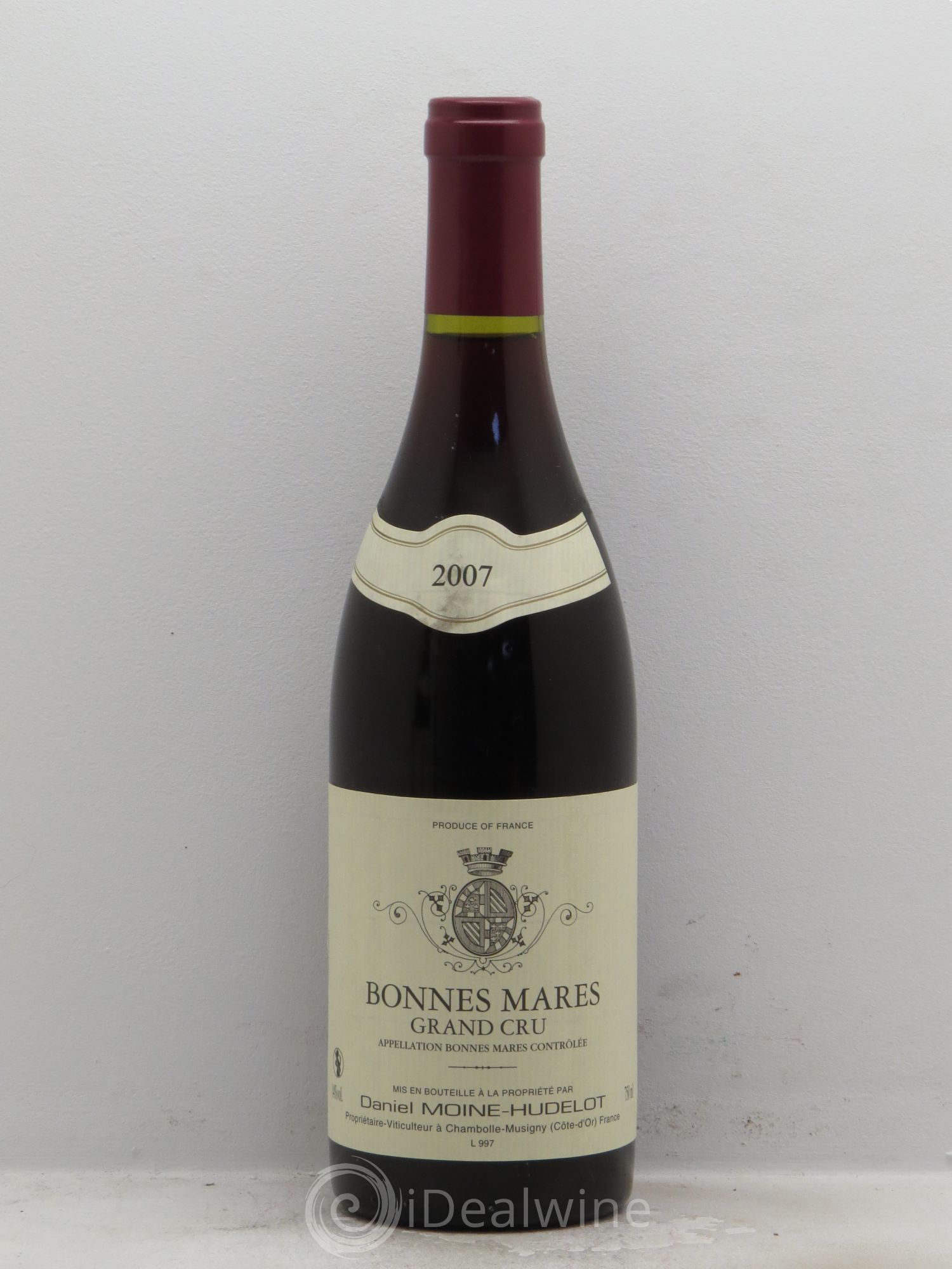 Bonnes-Mares Grand Cru Moine-Hudelot 2007 - Lot de 1 bouteille - 0
