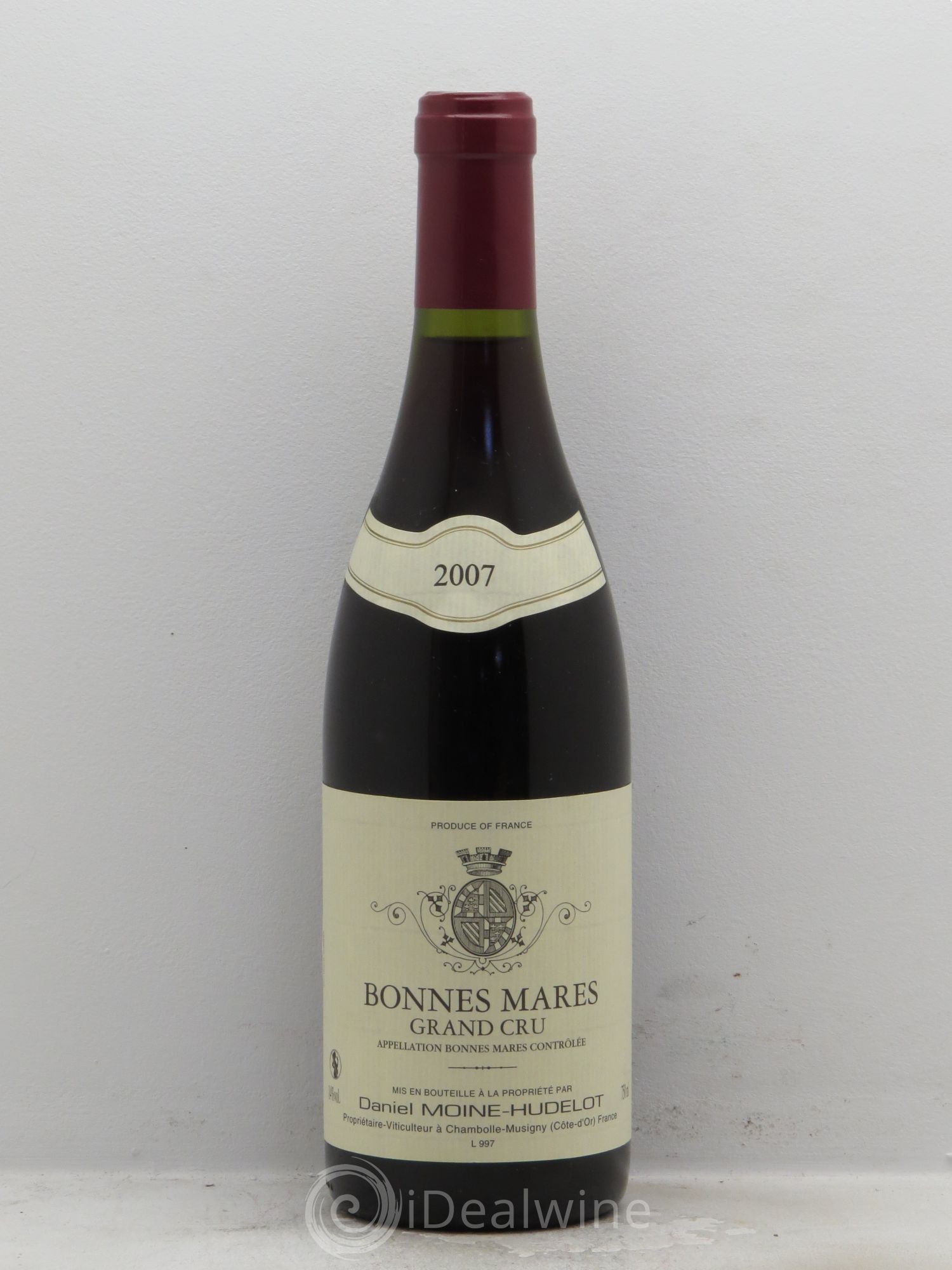 Bonnes-Mares Grand Cru Moine-Hudelot 2007 - Lot de 1 bouteille - 0