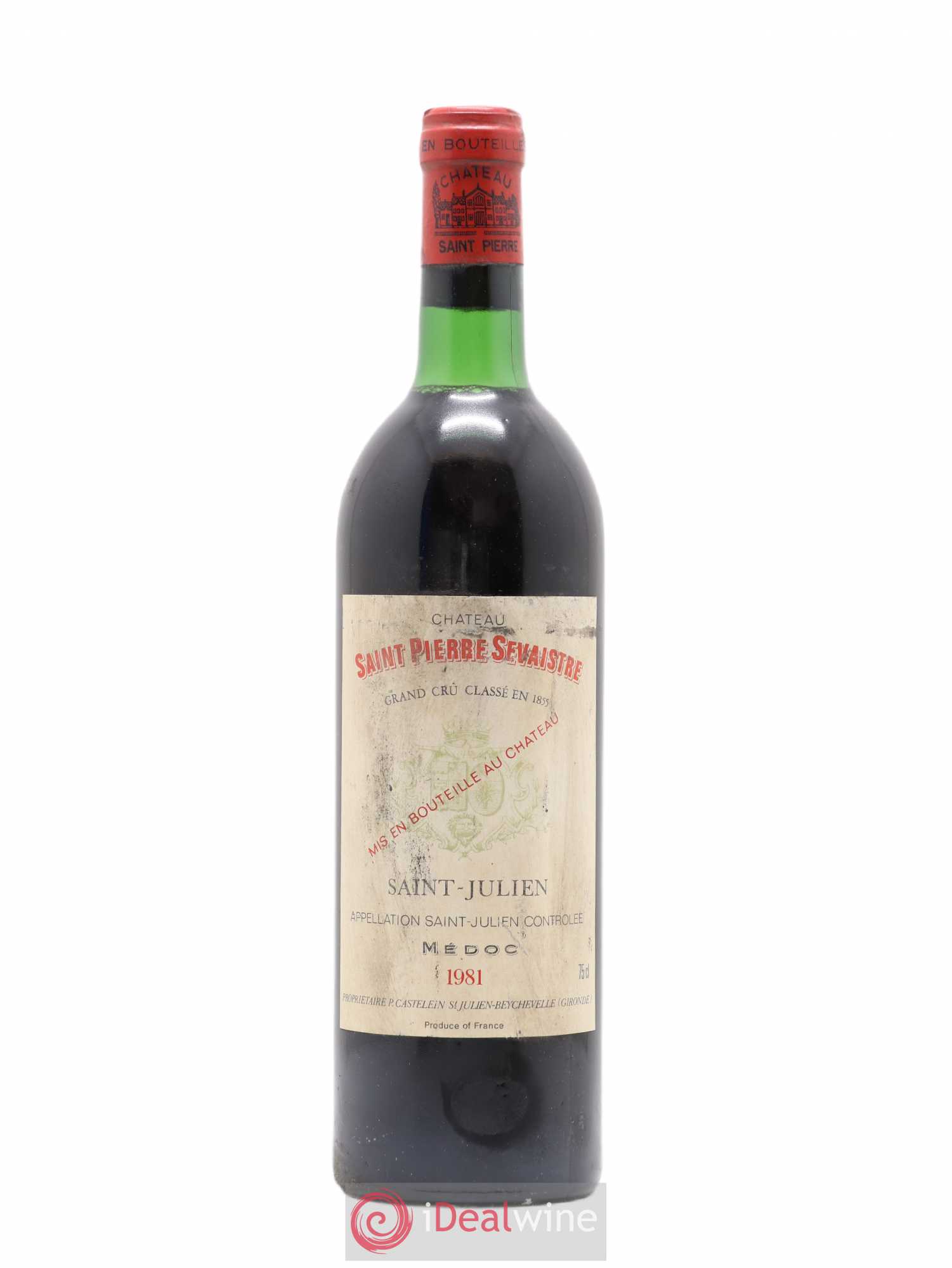 Château Saint-Pierre 4ème Grand Cru Classé 1981 - Lot de 1 bouteille - 0
