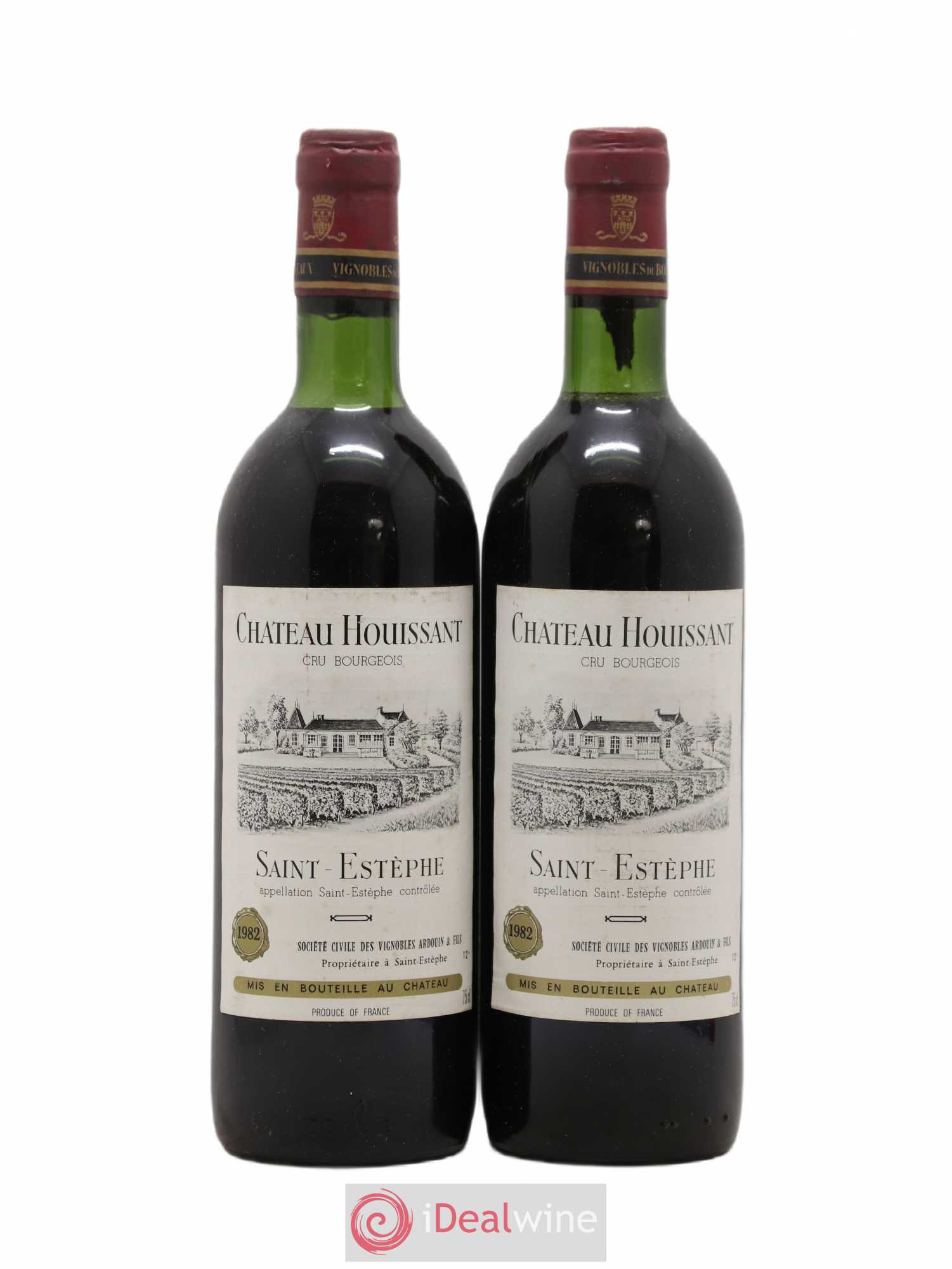 Saint-Estèphe Château Houissant 1982 - Lot de 2 bouteilles - 0