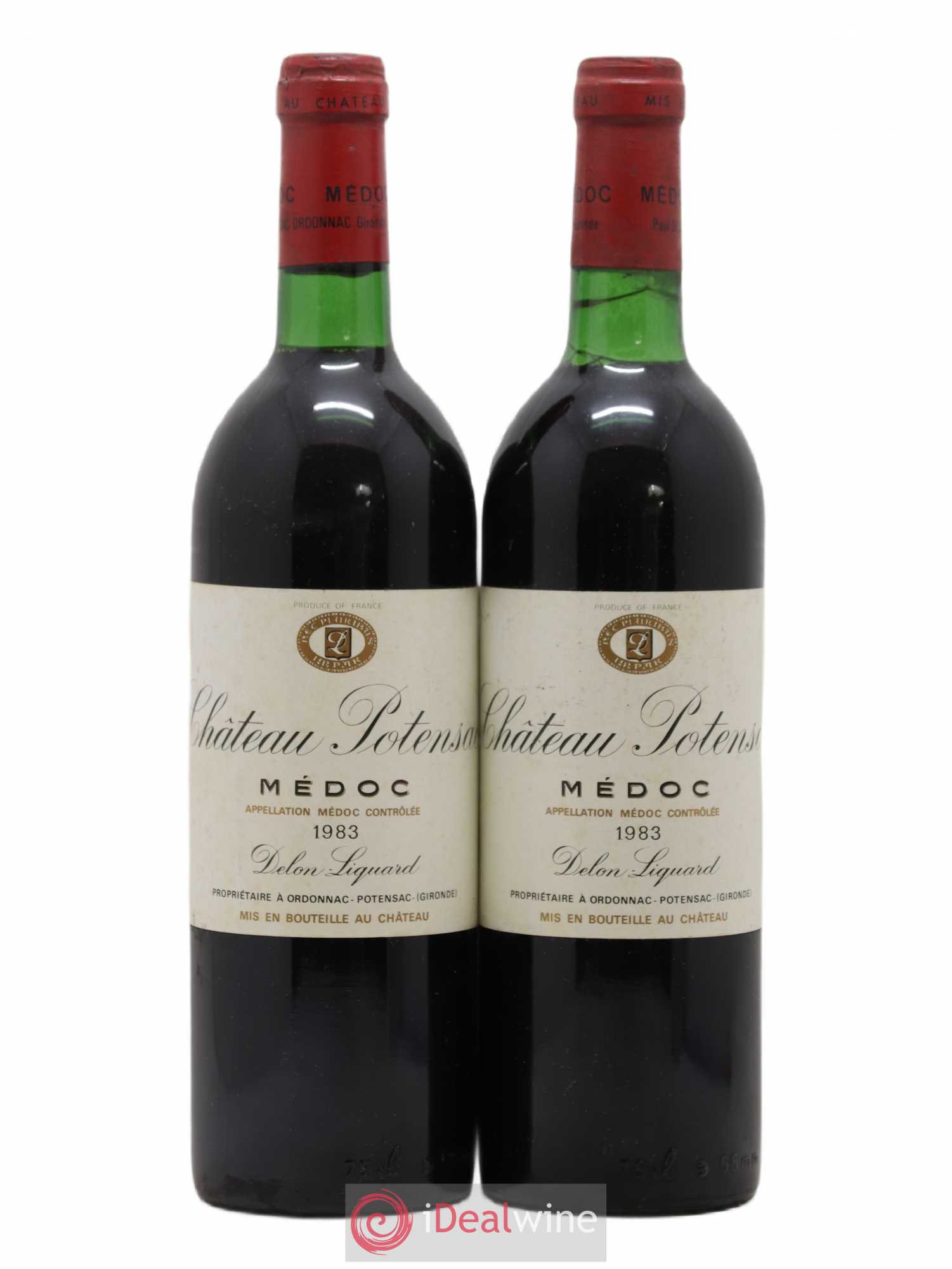 Château Potensac 1983 - Lot de 2 bouteilles - 0