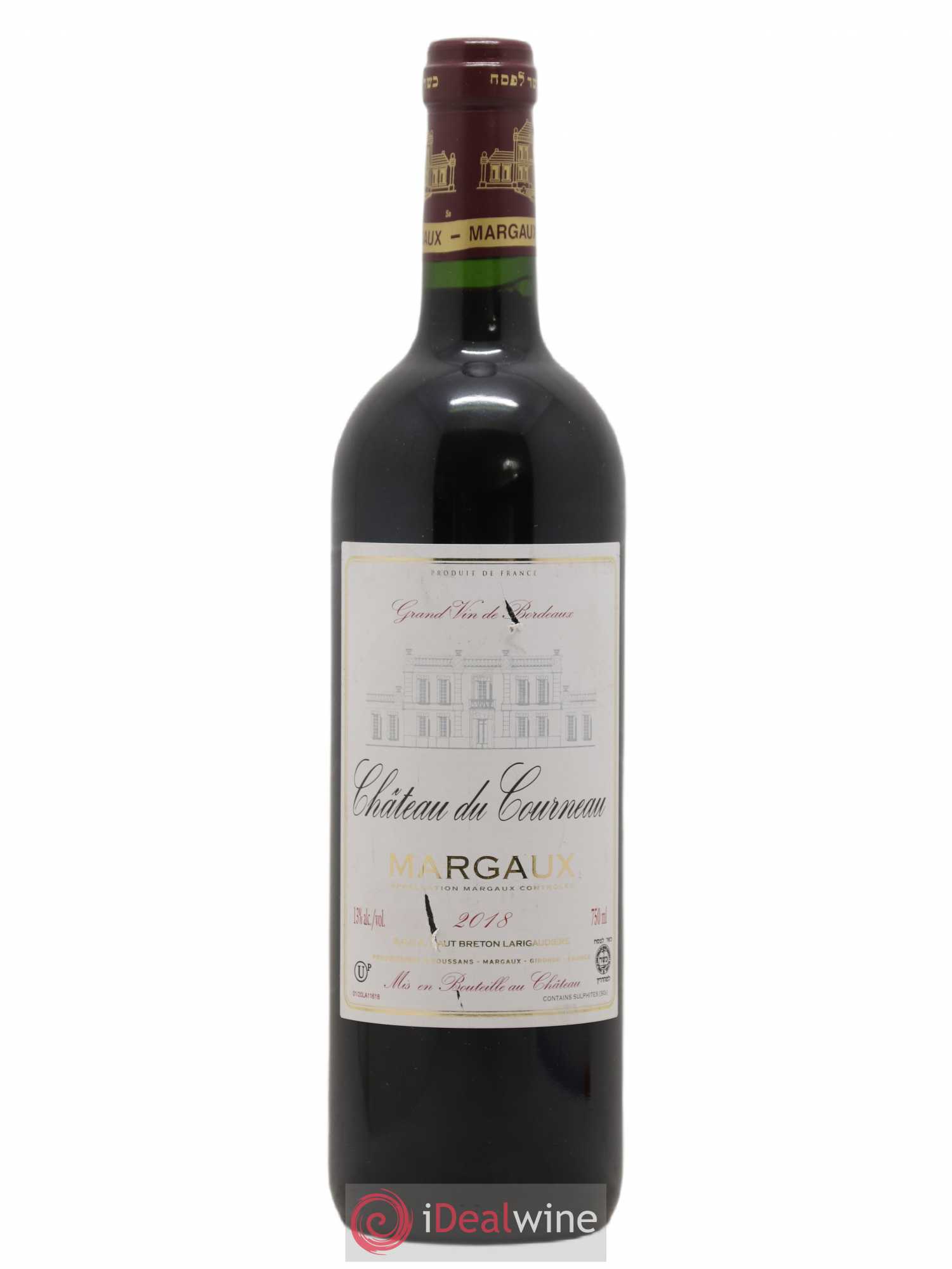 Bordeaux Margaux Château Du Courneau 2018 - Lot de 1 bouteille - 0