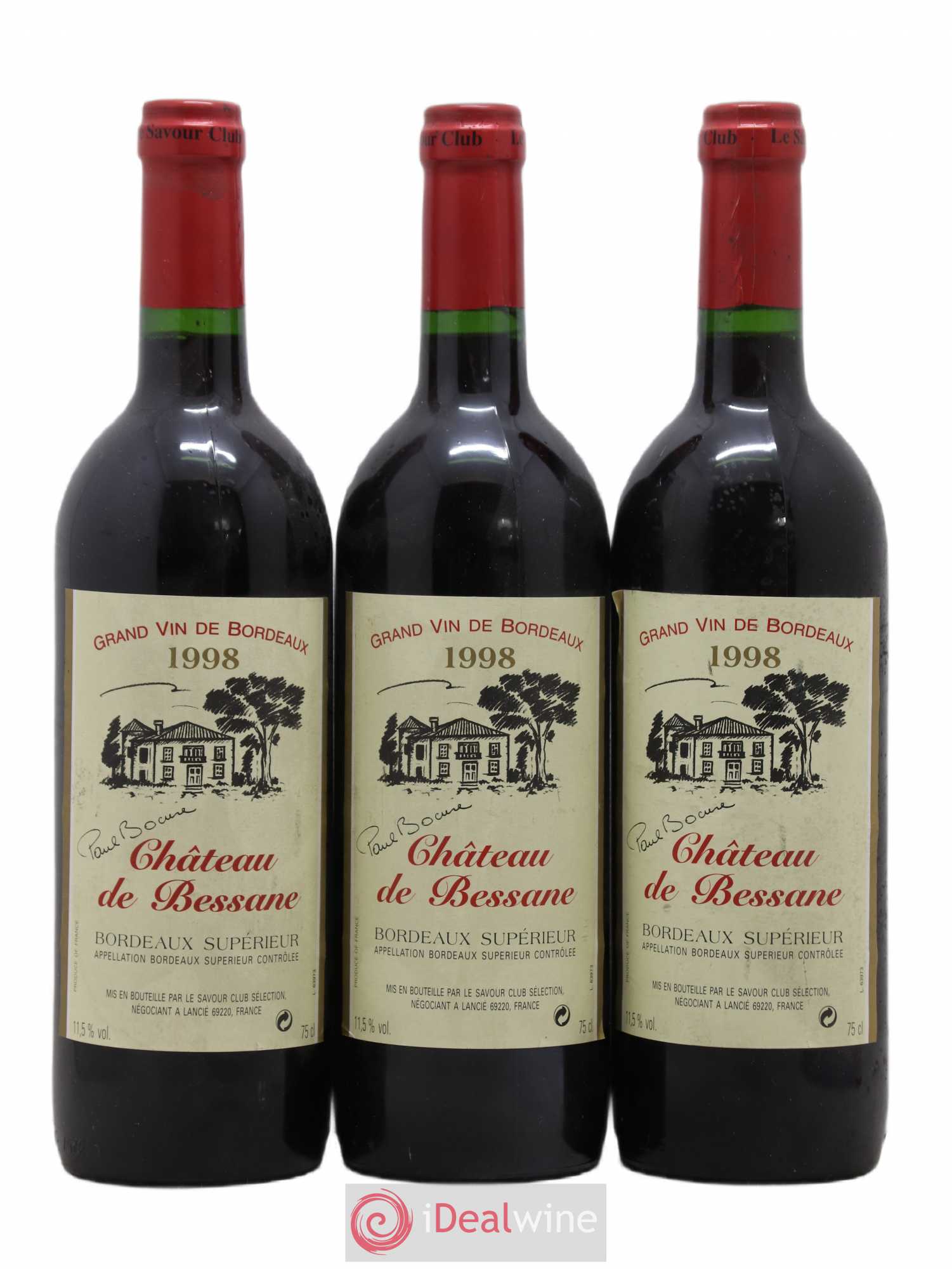 Château La Bessane 1998 - Lot de 6 bouteilles - 1