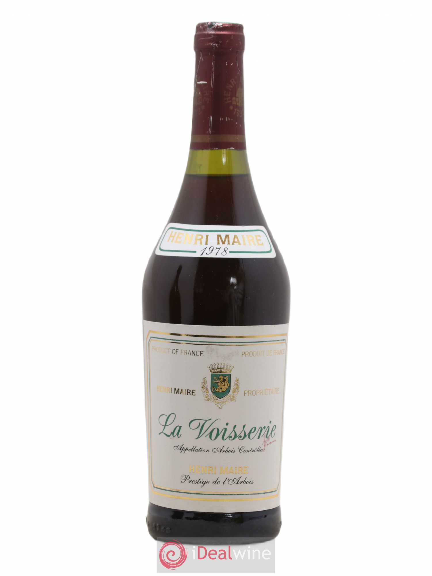 Arbois Henri Maire La voisserie (sans prix de réserve) 1978 - Posten von 1 Flasche - 0