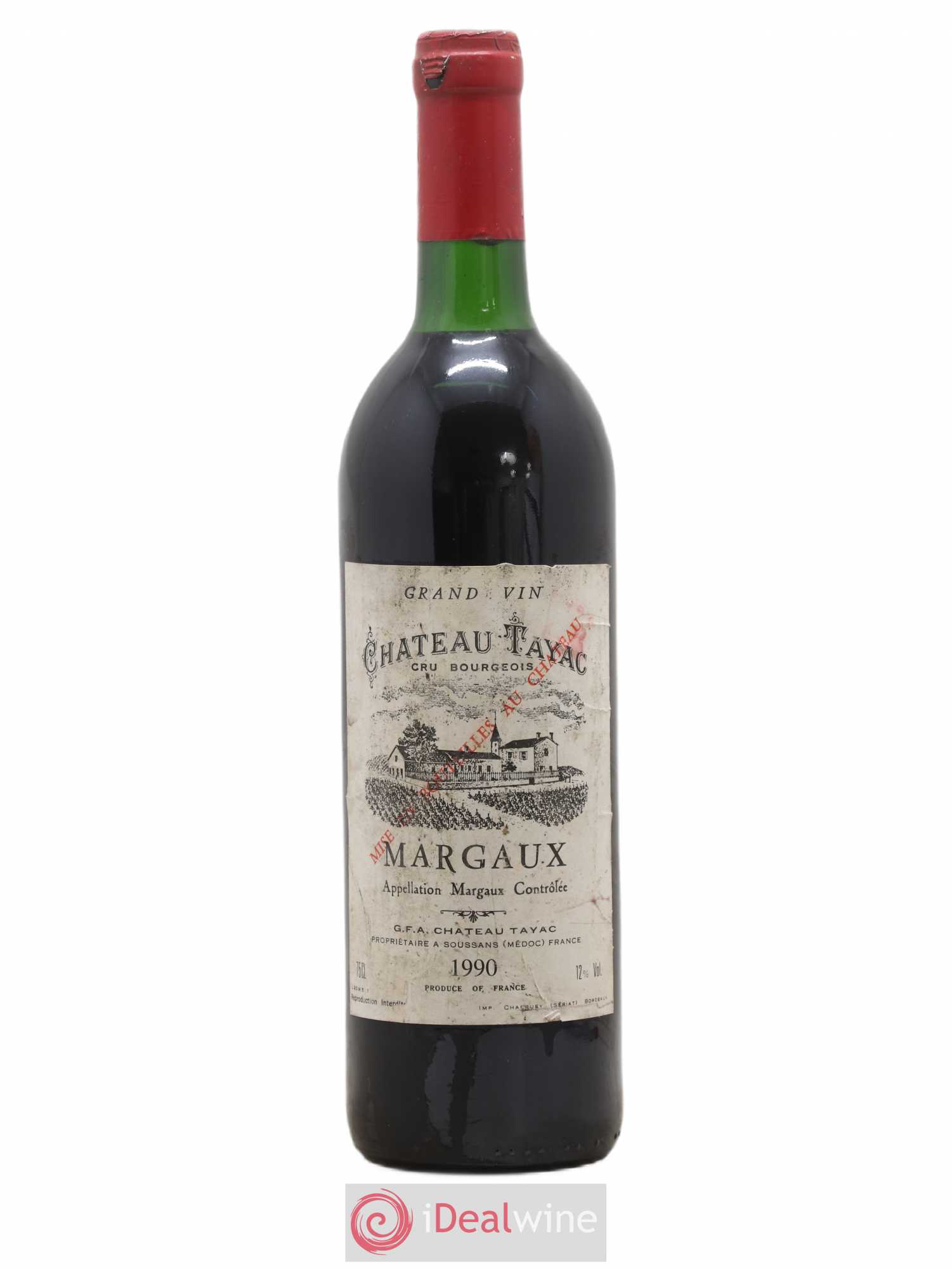 Château Tayac Cru Bourgeois 1990 - Lot de 1 bouteille - 0