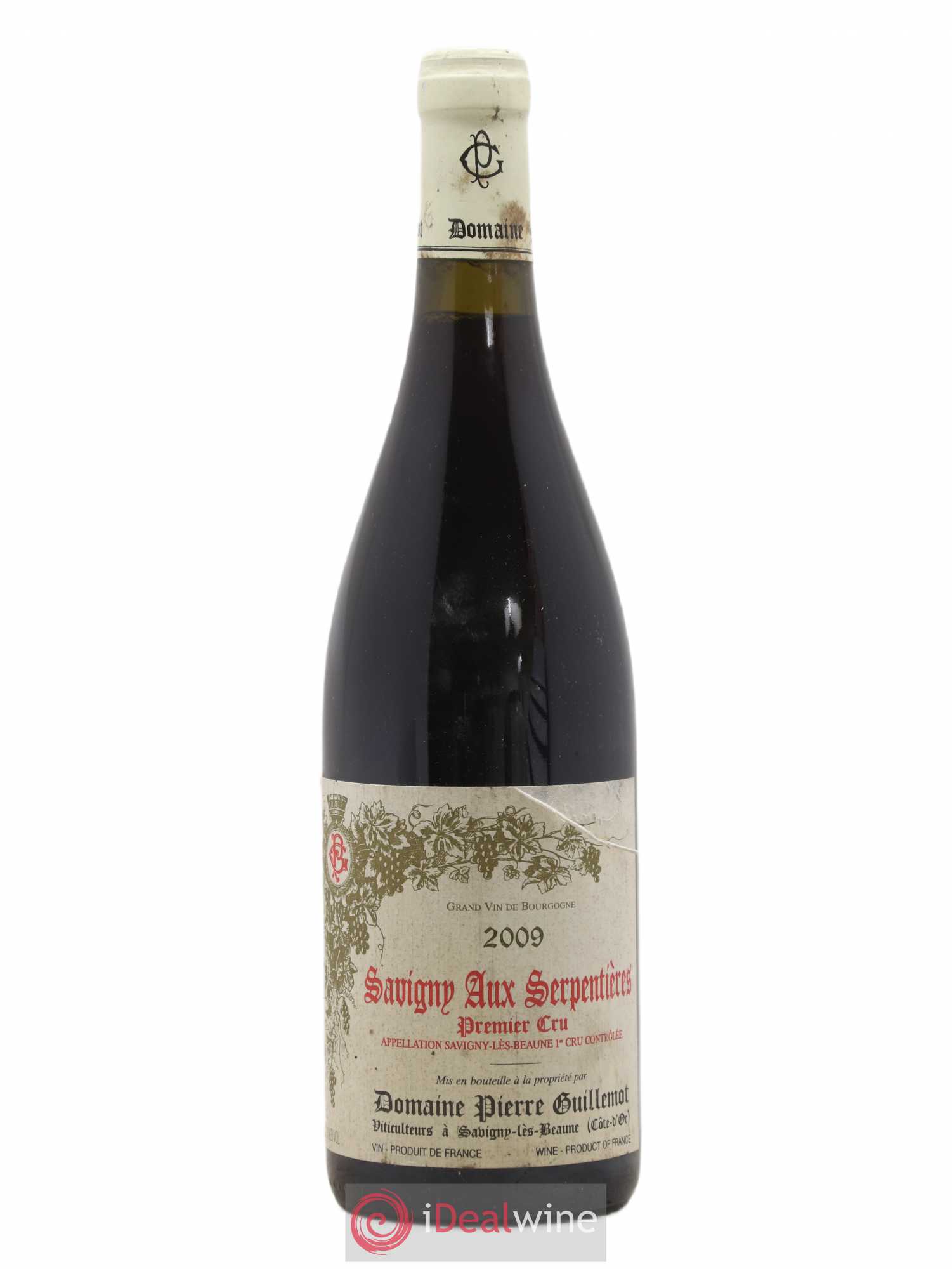 Savigny-lès-Beaune 1er Cru Aux Serpentières Domaine Pierre Guillemot 2009 - Posten von 1 Flasche - 0