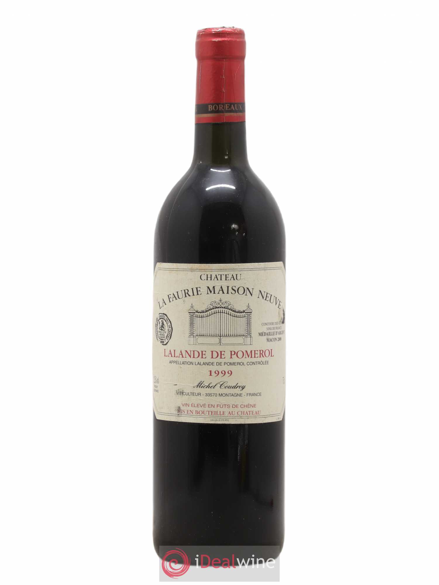 Lalande-de-Pomerol Château La Faurie Maison Neuve 1999 - Lot de 1 bouteille - 0