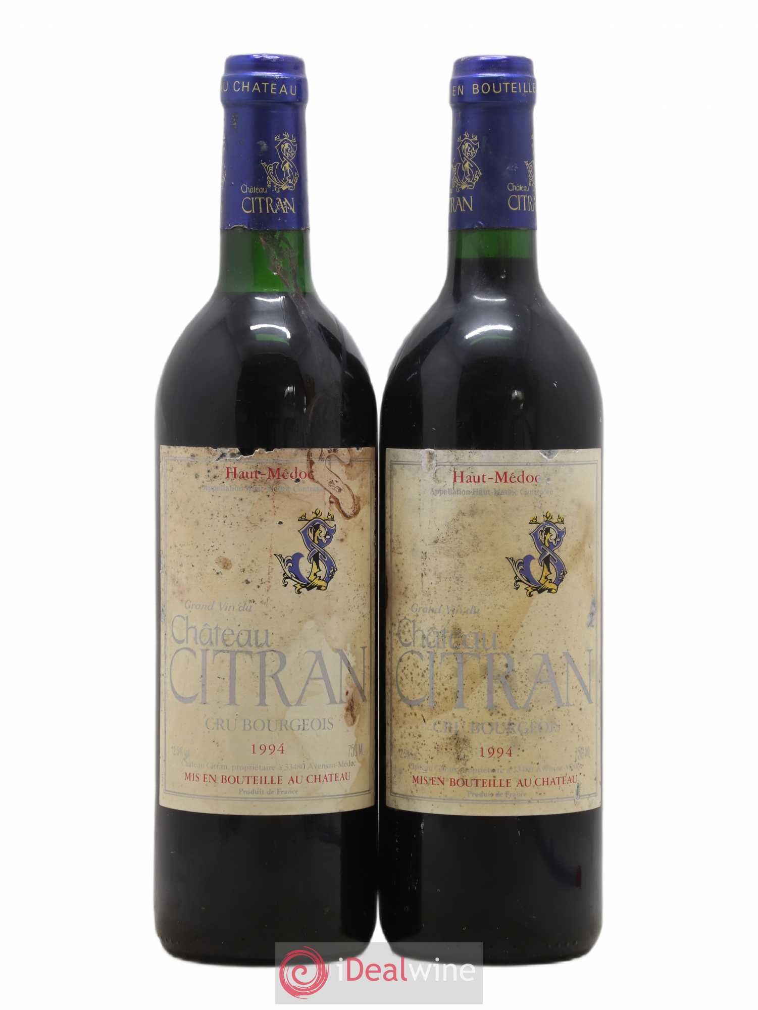 Château Citran Cru Bourgeois 1994 - Lot de 2 bouteilles - 0