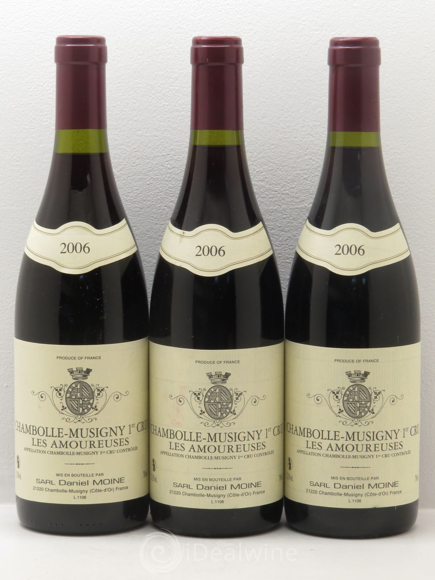 Chambolle-Musigny 1er Cru Daniel Moine 2006 - Lot de 6 bouteilles - 1