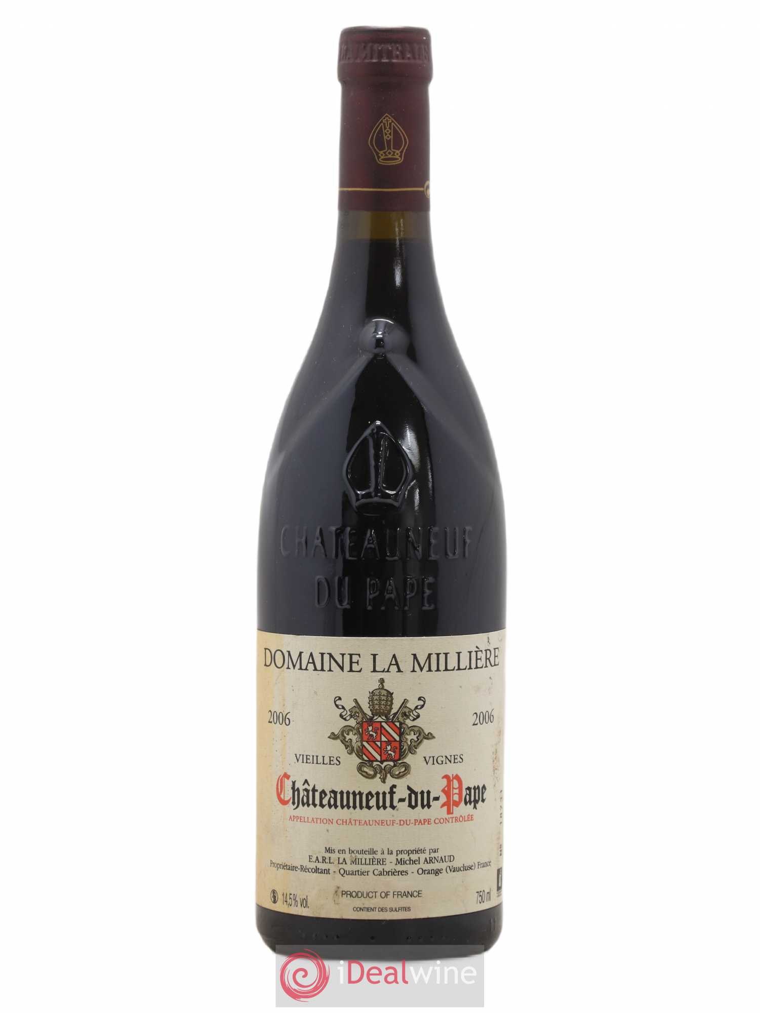 Châteauneuf-du-Pape Vieilles Vignes Domaine La Millière 2006 - Posten von 1 Flasche - 0