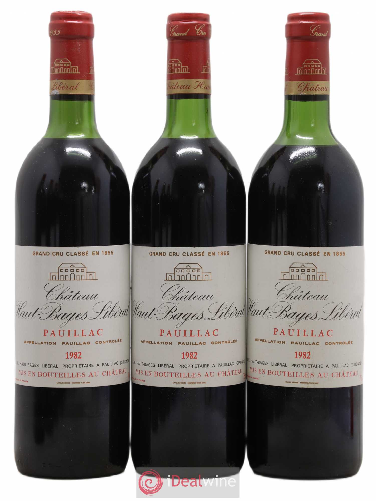 Château Haut Bages Libéral 5ème Grand Cru Classé 1982 - Lot de 6 bouteilles - 1