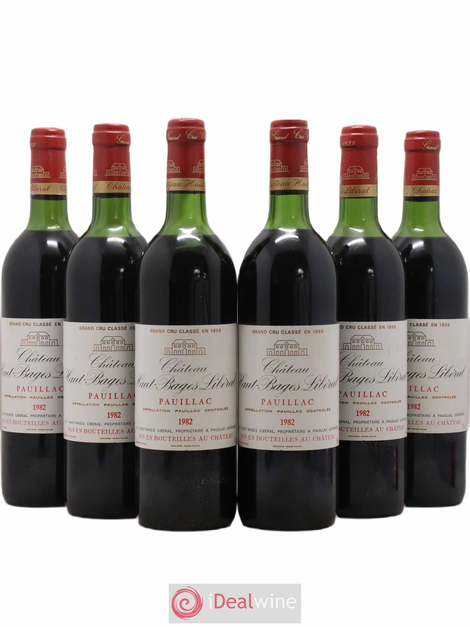 Château Haut Bages Libéral 5ème Grand Cru Classé 1982 - Lot de 6 bouteilles - 0