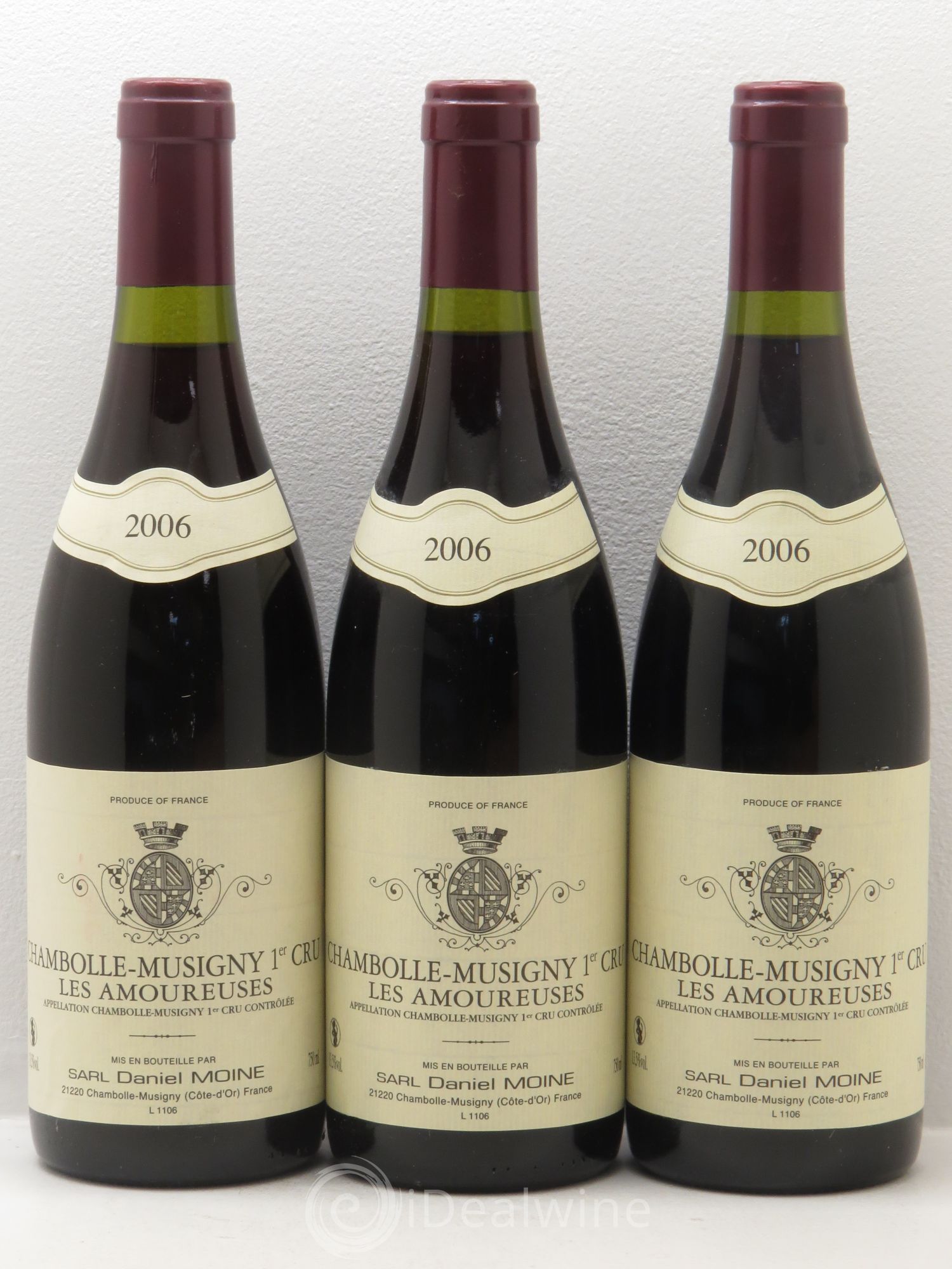 Chambolle-Musigny 1er Cru Daniel Moine 2006 - Lot de 6 bouteilles - 1