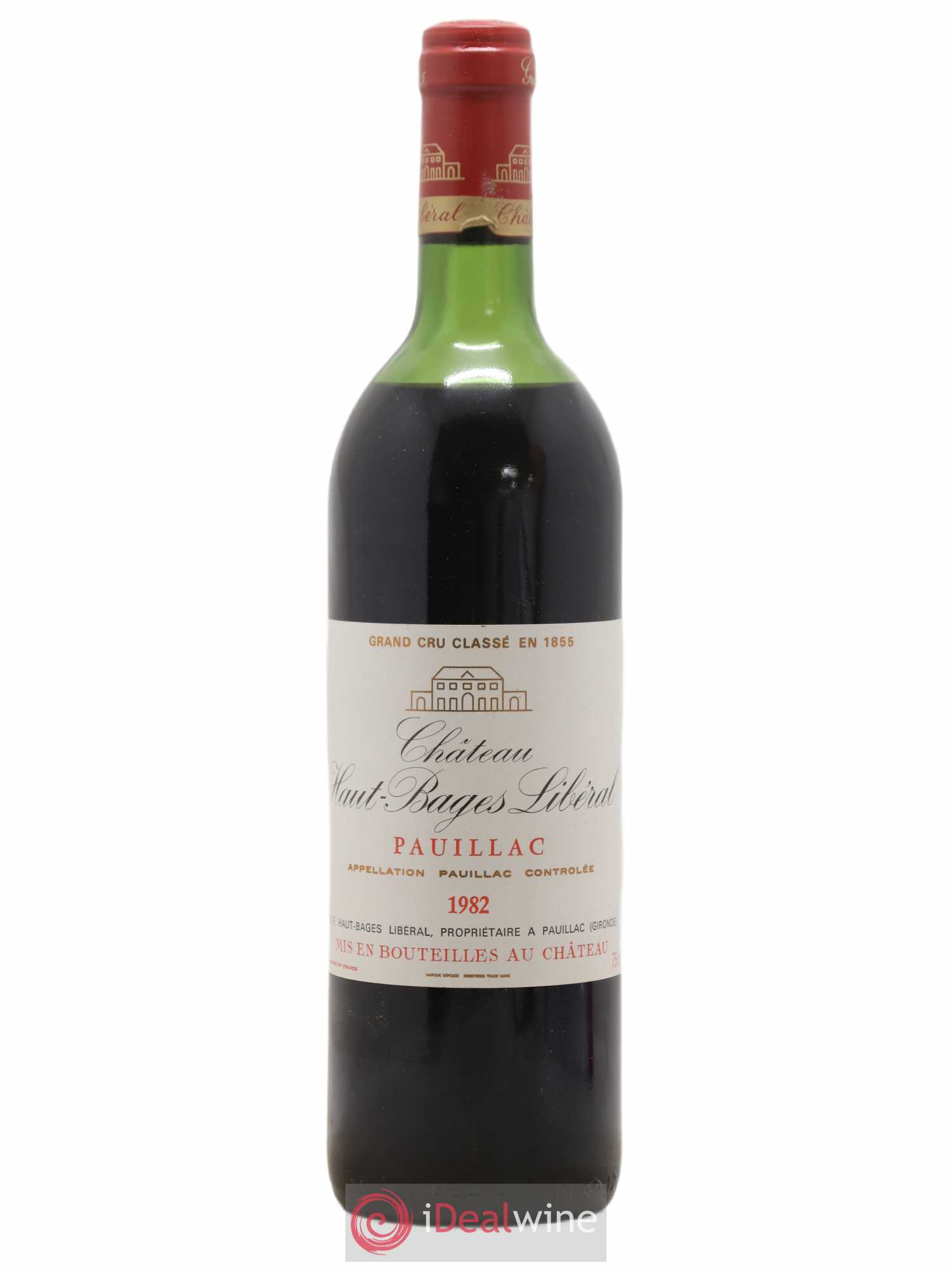 Château Haut Bages Libéral 5ème Grand Cru Classé 1982 - Lot de 1 bouteille - 0