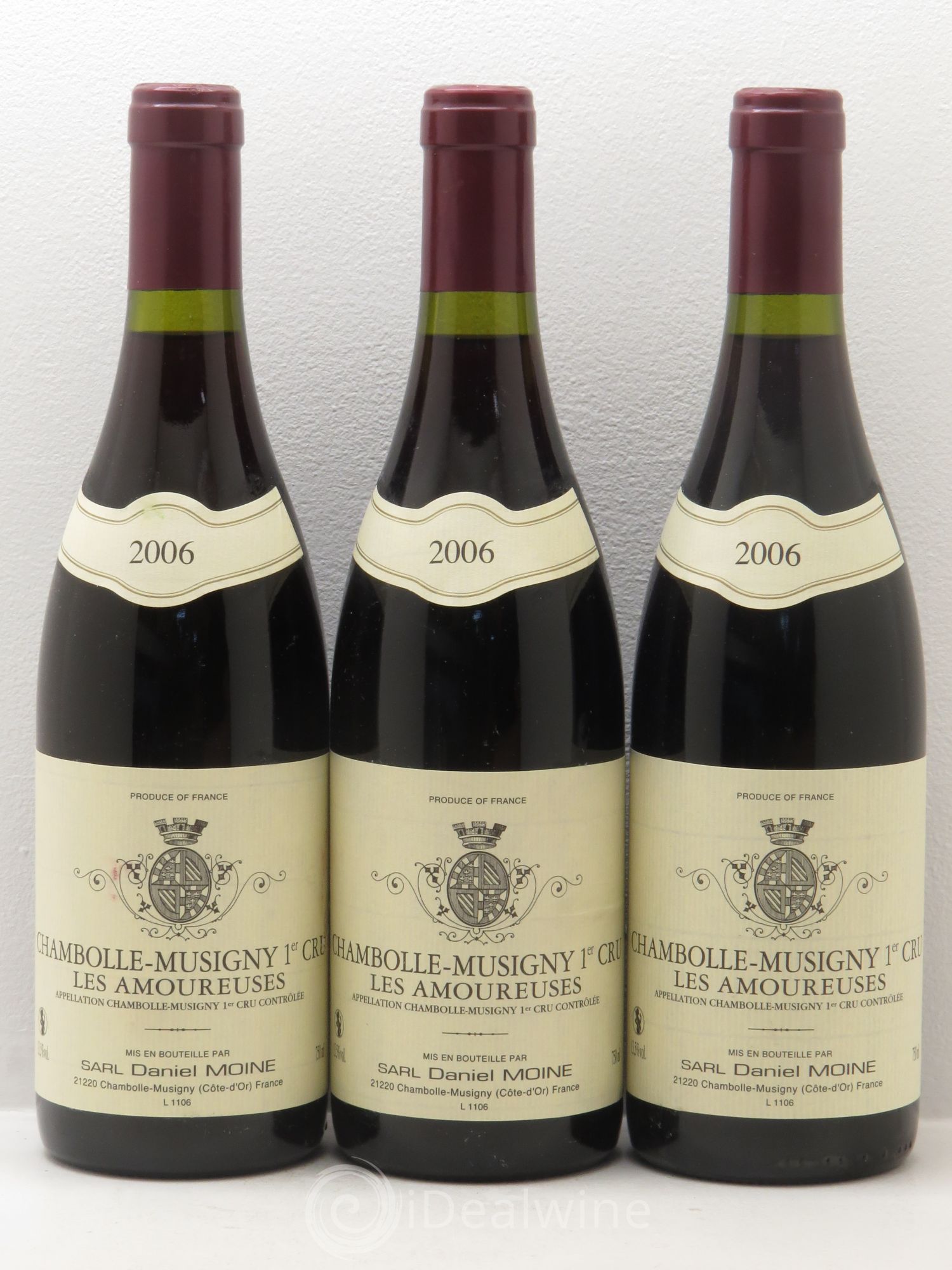 Chambolle-Musigny 1er Cru Daniel Moine 2006 - Lot de 6 bouteilles - 1