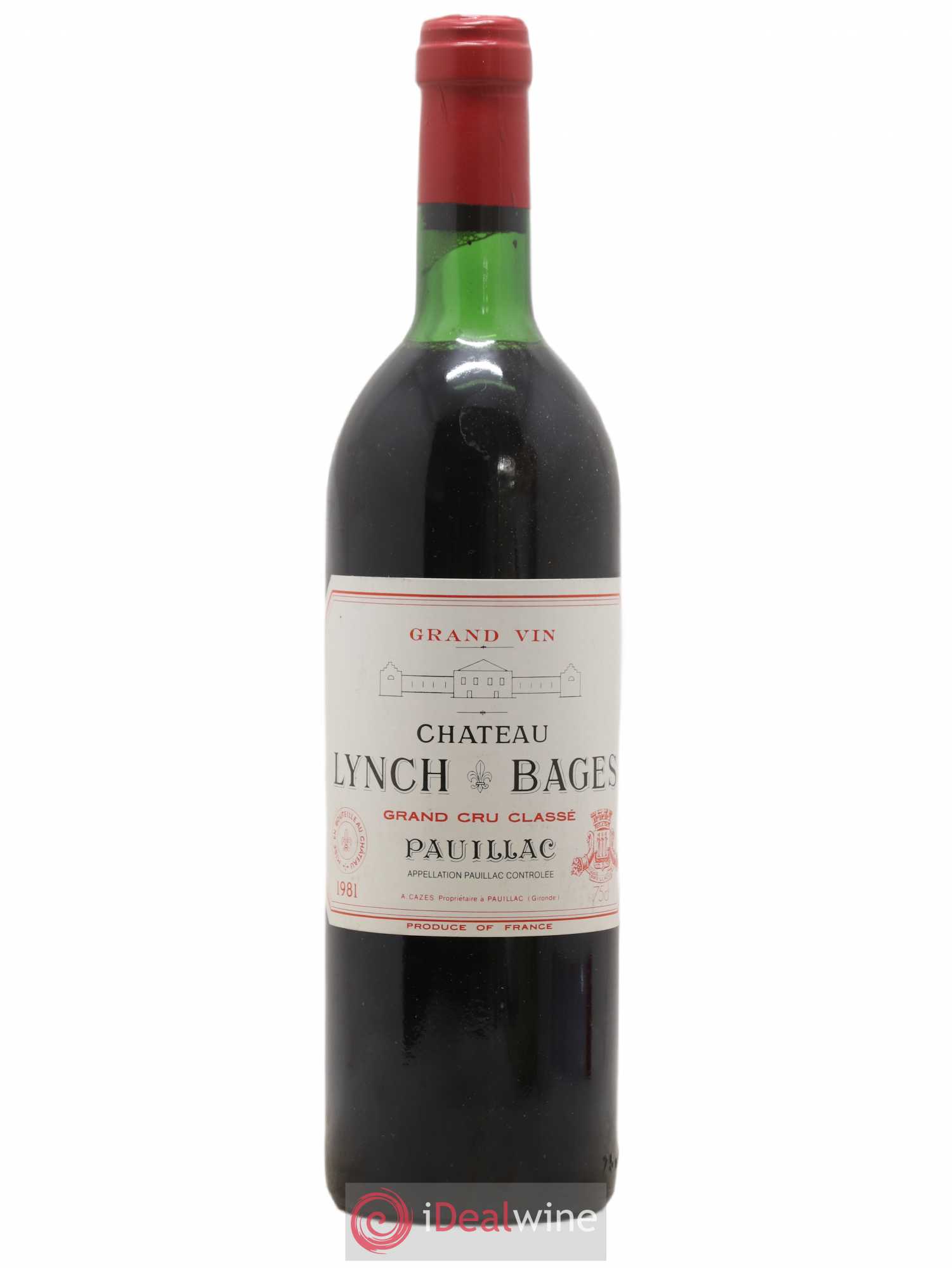 Château Lynch Bages 5ème Grand Cru Classé 1981 - Lot de 1 bouteille - 0