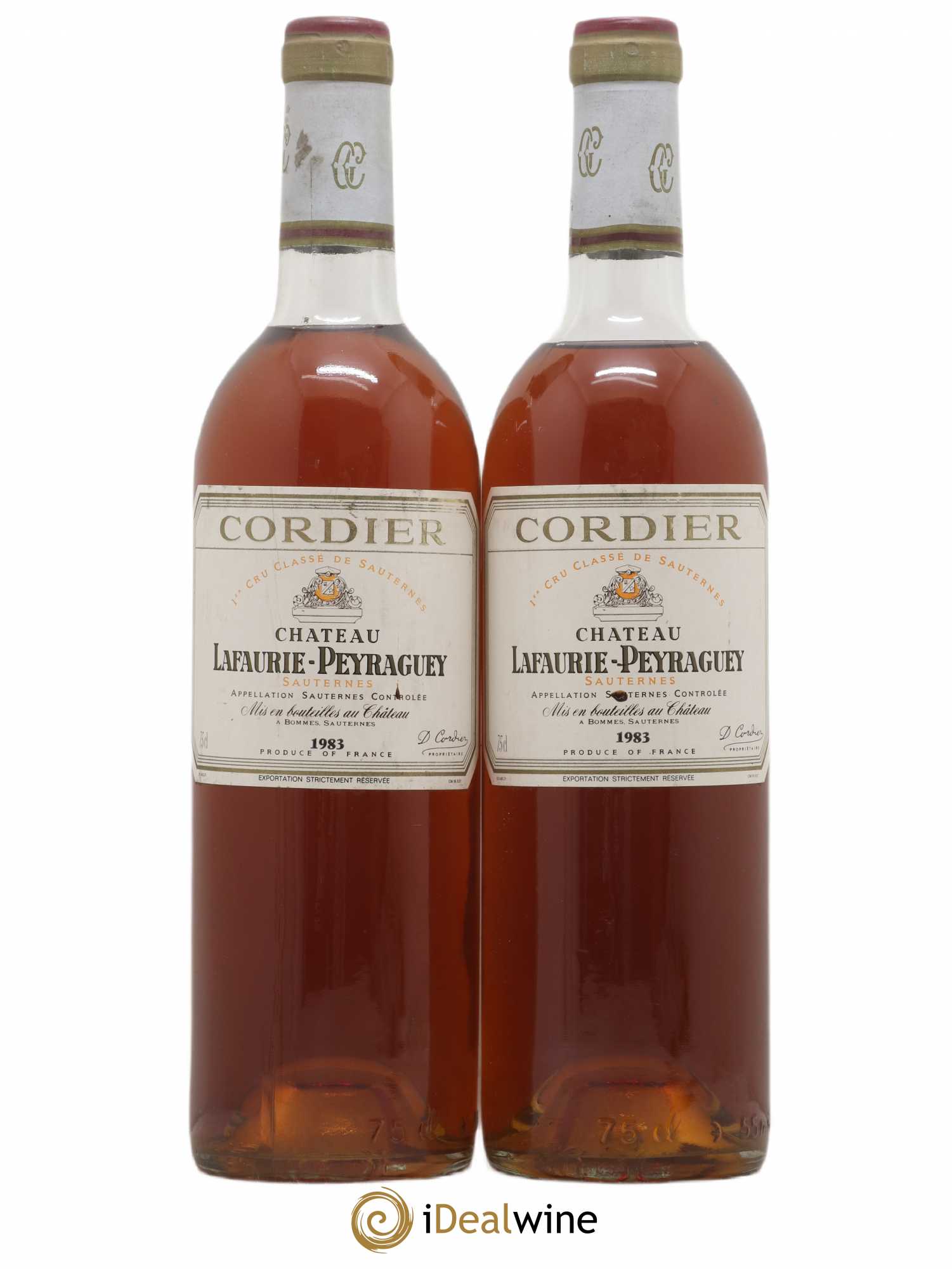 Château Lafaurie-Peyraguey 1er Grand Cru Classé 1983 - Lotto di 2 bottiglie - 0