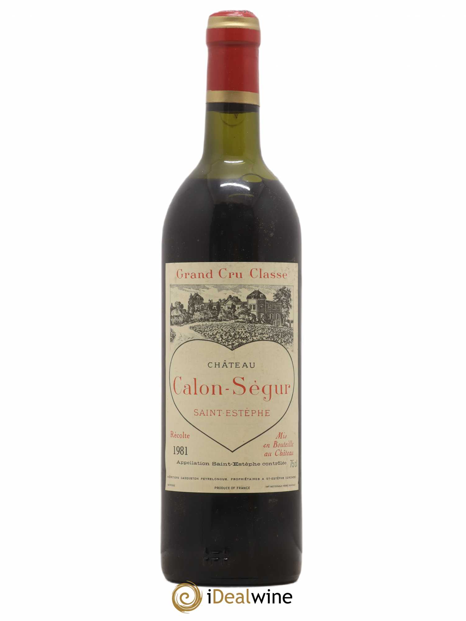 Château Calon Ségur 3ème Grand Cru Classé 1981 - Lot de 1 bouteille - 0