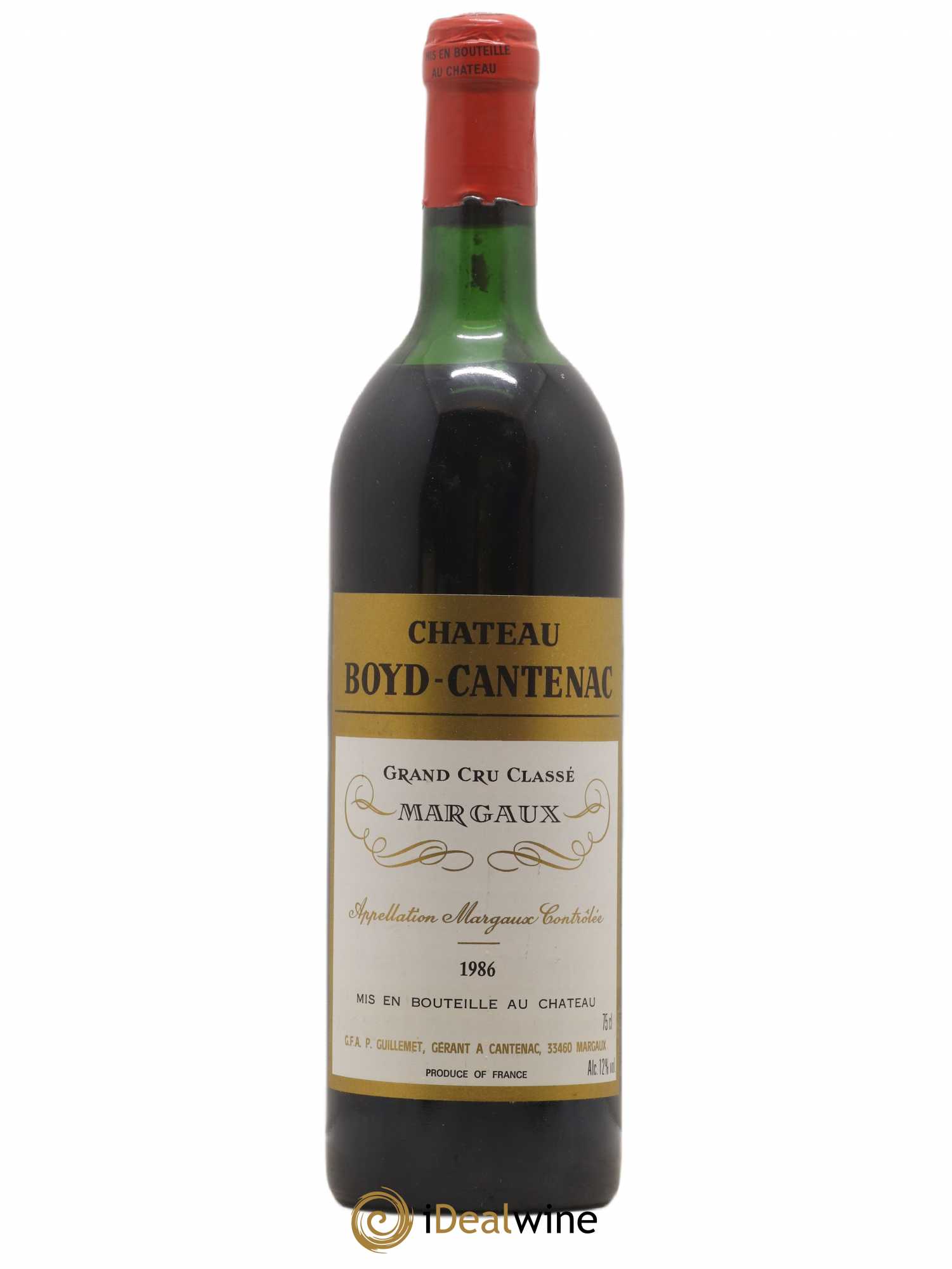 Château Boyd Cantenac 3ème Grand Cru Classé 1986 - Lot de 1 bouteille - 0
