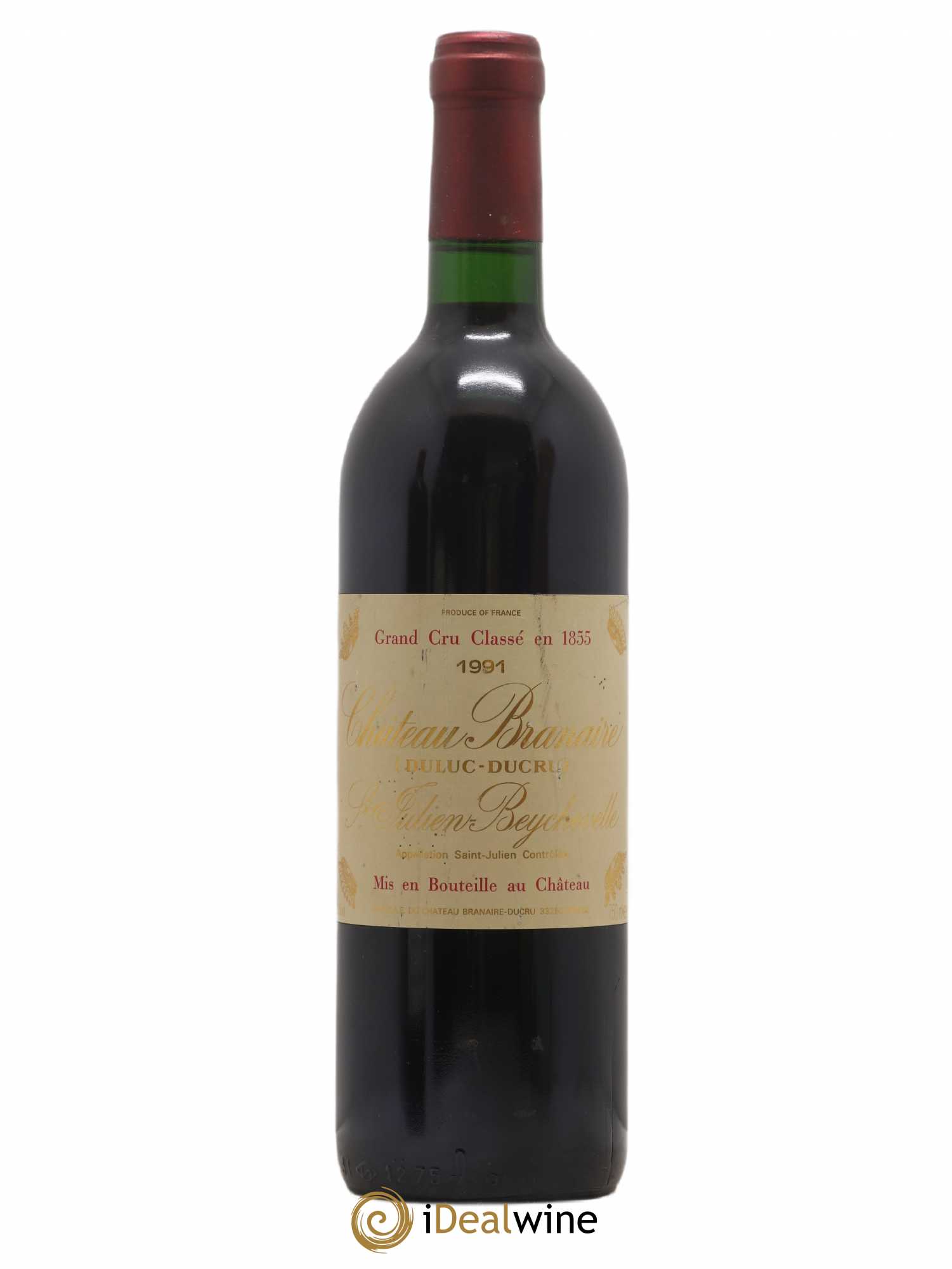 Château Branaire Ducru 4ème Grand Cru Classé 1991 - Lot de 1 bouteille - 0