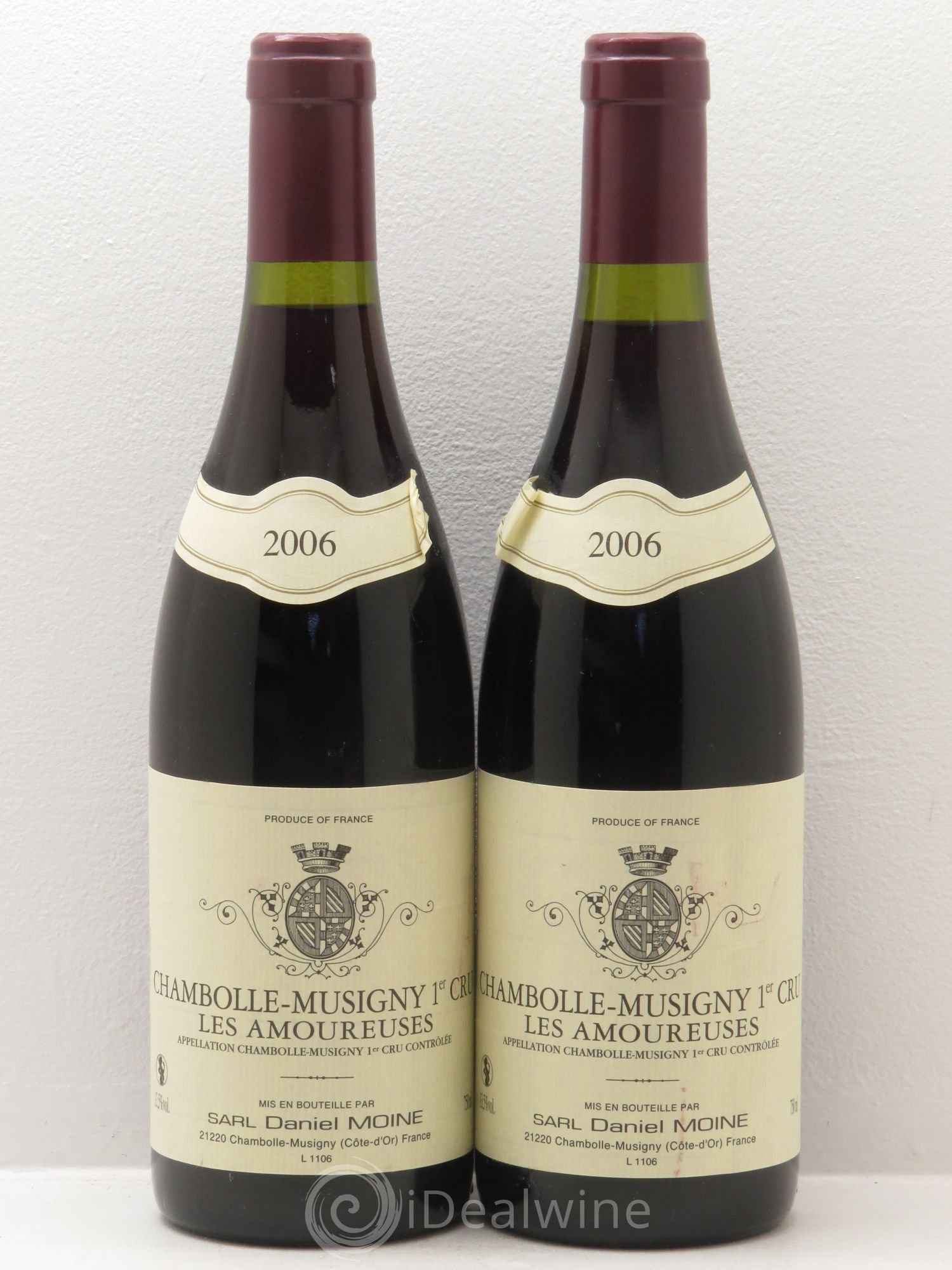 Chambolle-Musigny 1er Cru Daniel Moine 2006 - Lot de 2 bouteilles - 0