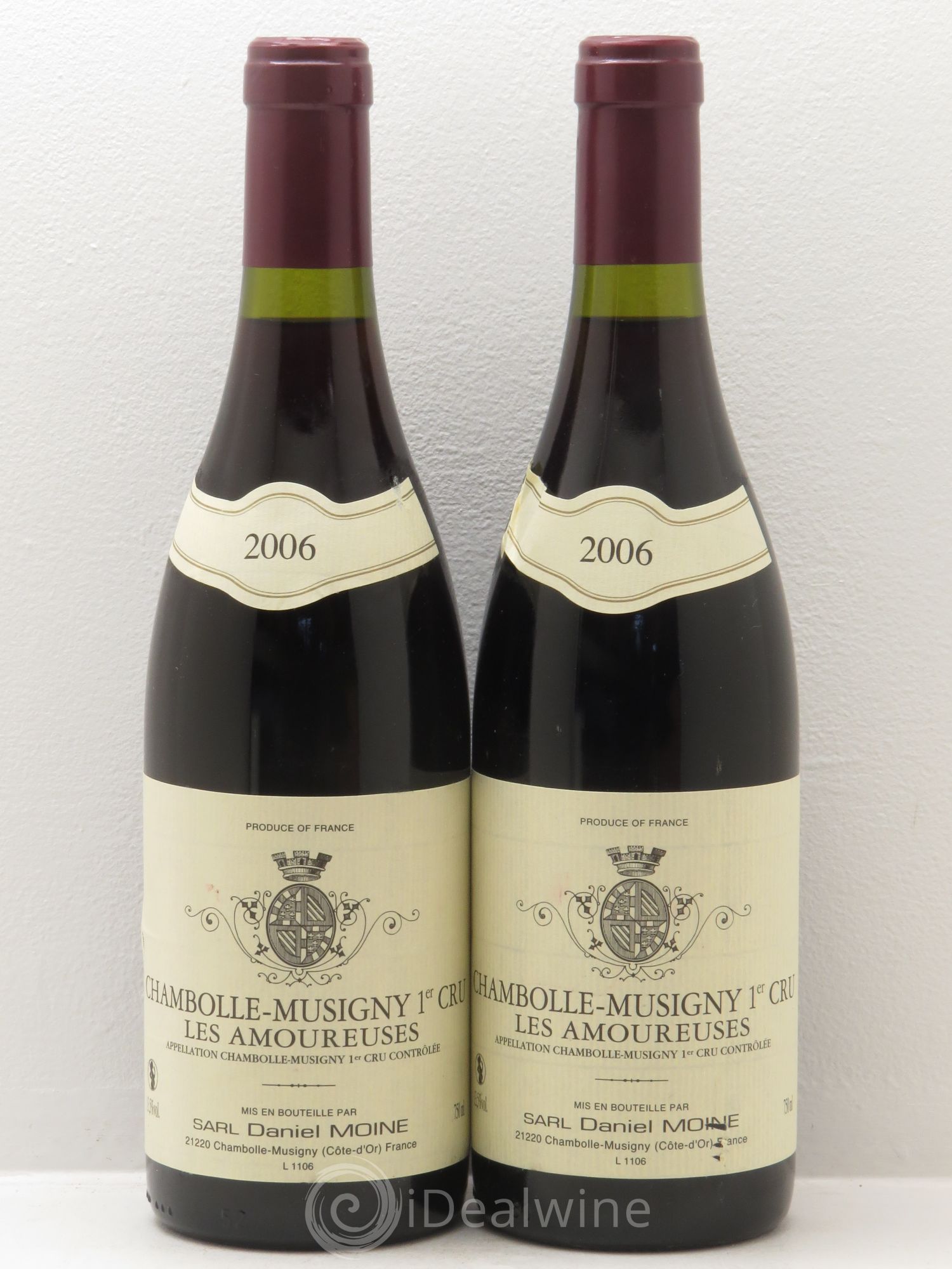 Chambolle-Musigny 1er Cru Daniel Moine 2006 - Lot de 2 bouteilles - 0