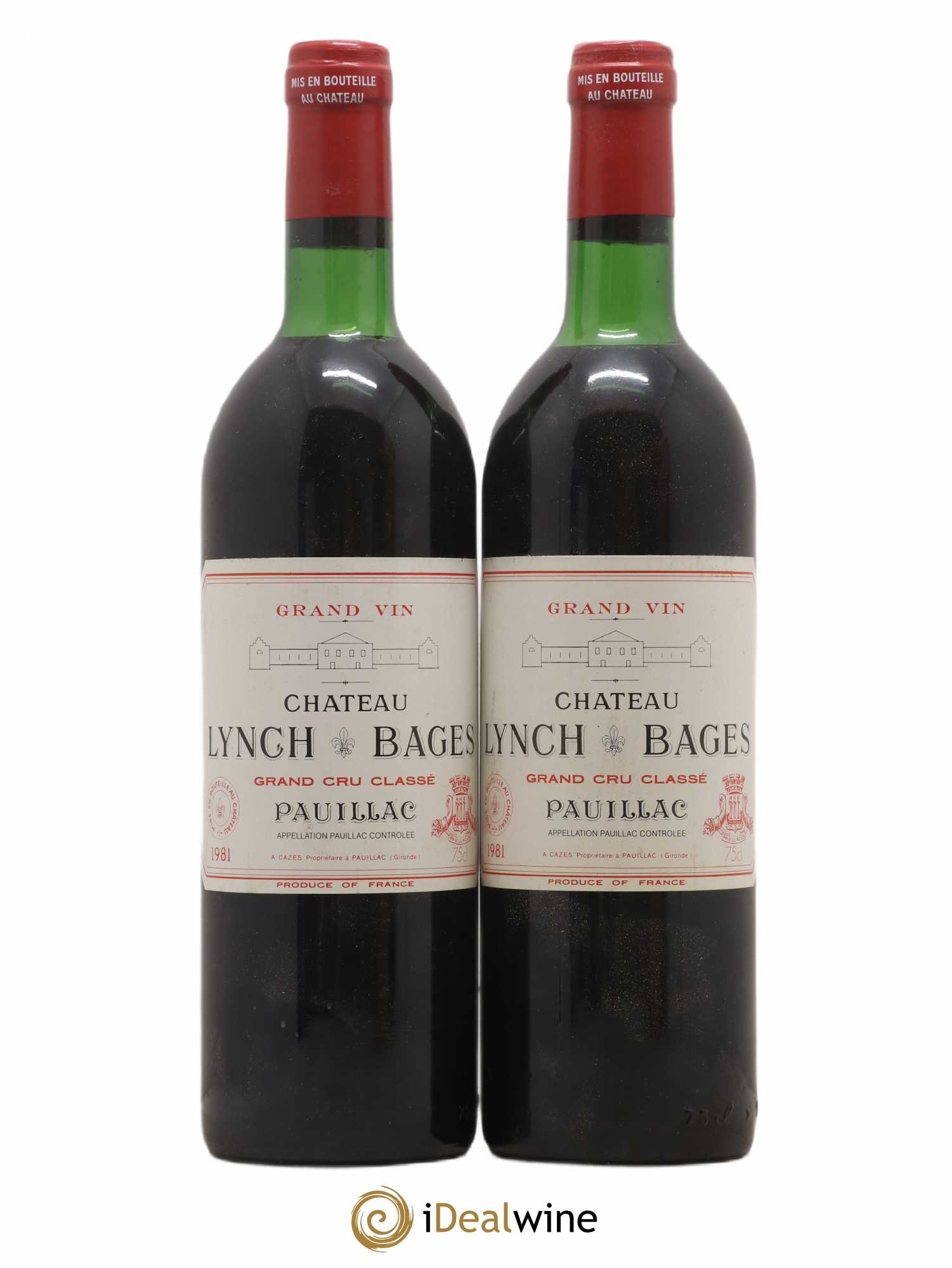 Château Lynch Bages 5ème Grand Cru Classé 1981 - Lot de 5 bouteilles - 2