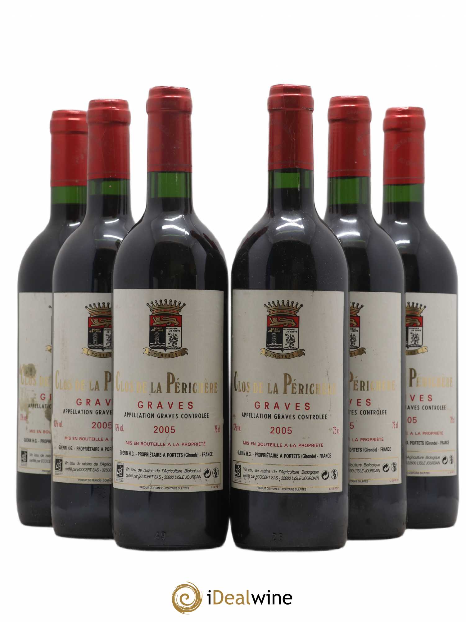 Graves Clos de la Périchère (sans prix de réserve) 2005 - Posten von 6 Flaschen - 0