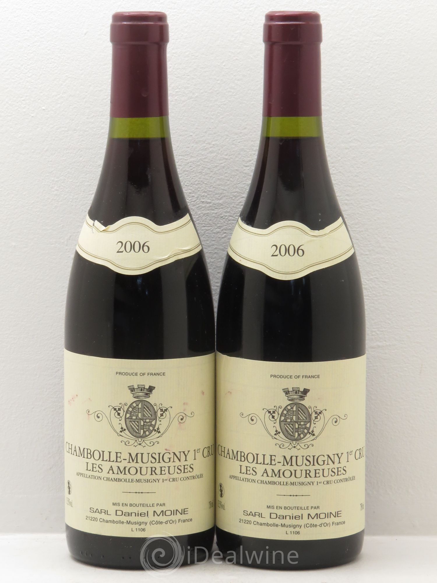 Chambolle-Musigny 1er Cru Daniel Moine 2006 - Lot de 2 bouteilles - 0