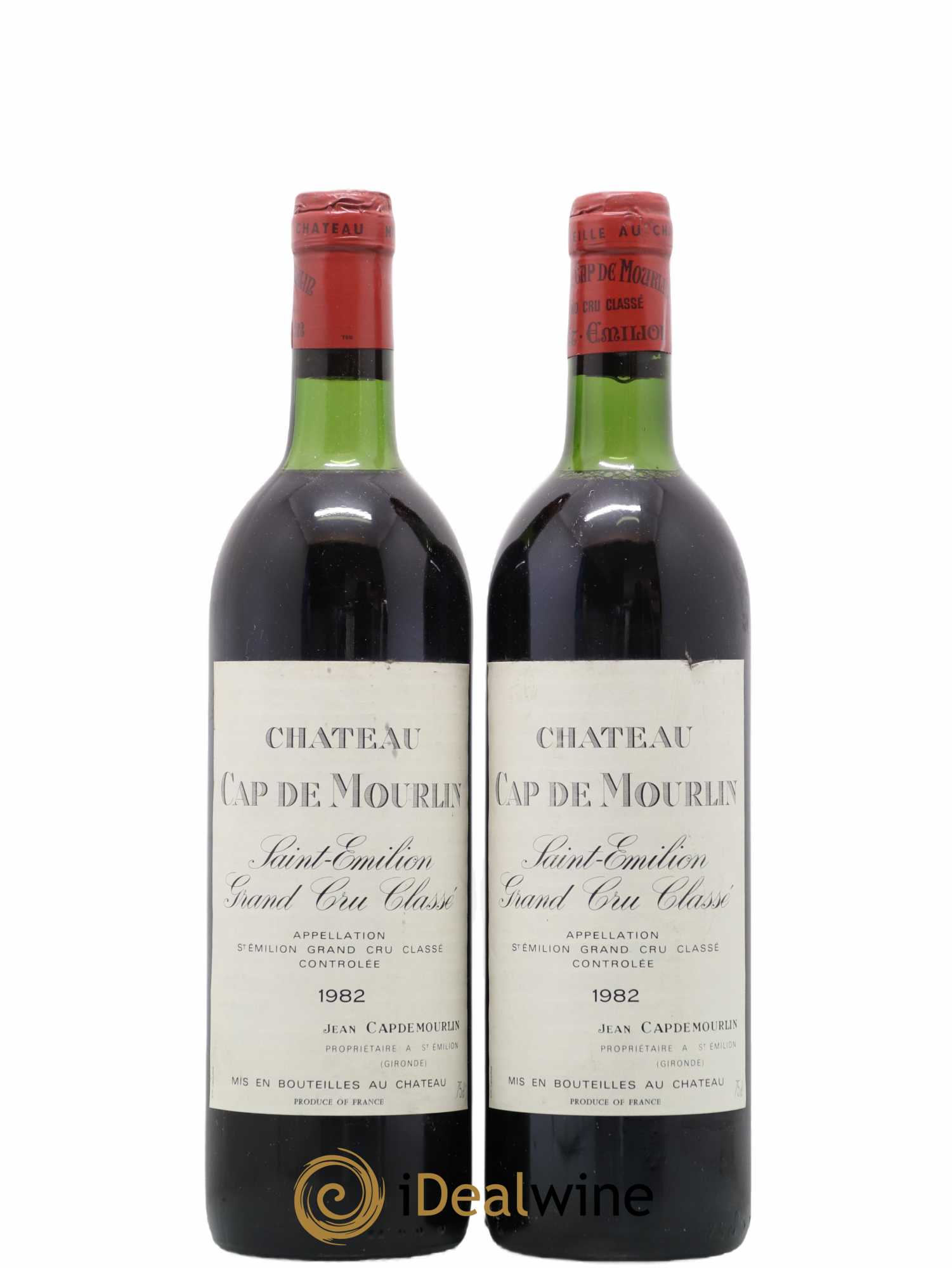 Château Cap de Mourlin Grand Cru Classé 1982 - Lot de 2 bouteilles - 0