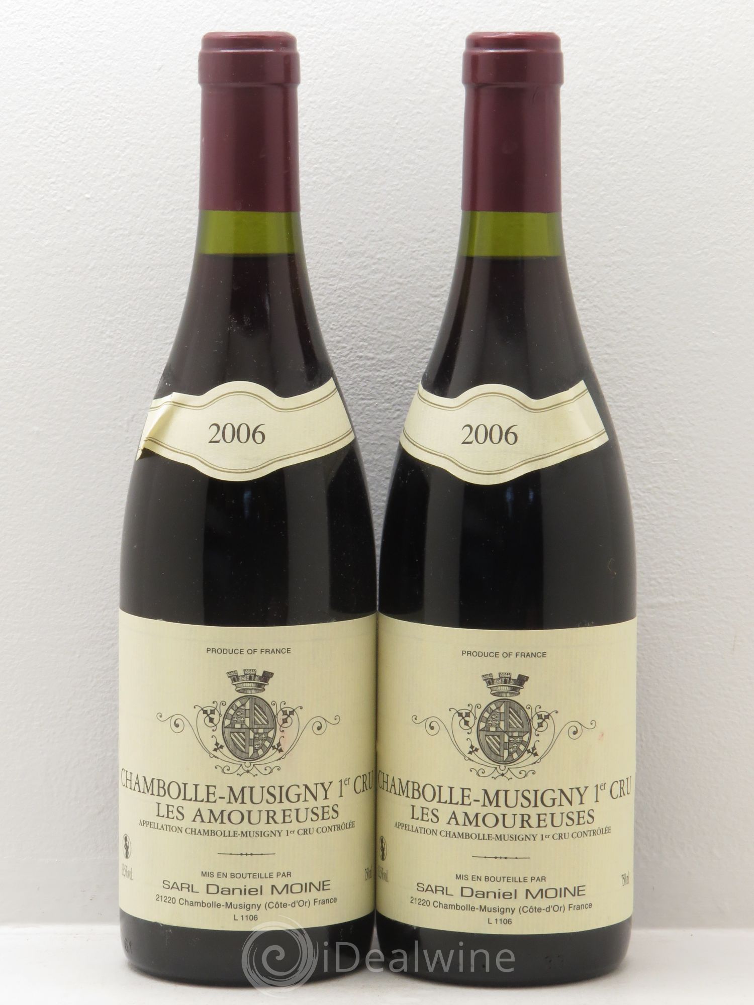 Chambolle-Musigny 1er Cru Daniel Moine 2006 - Lot de 2 bouteilles - 0