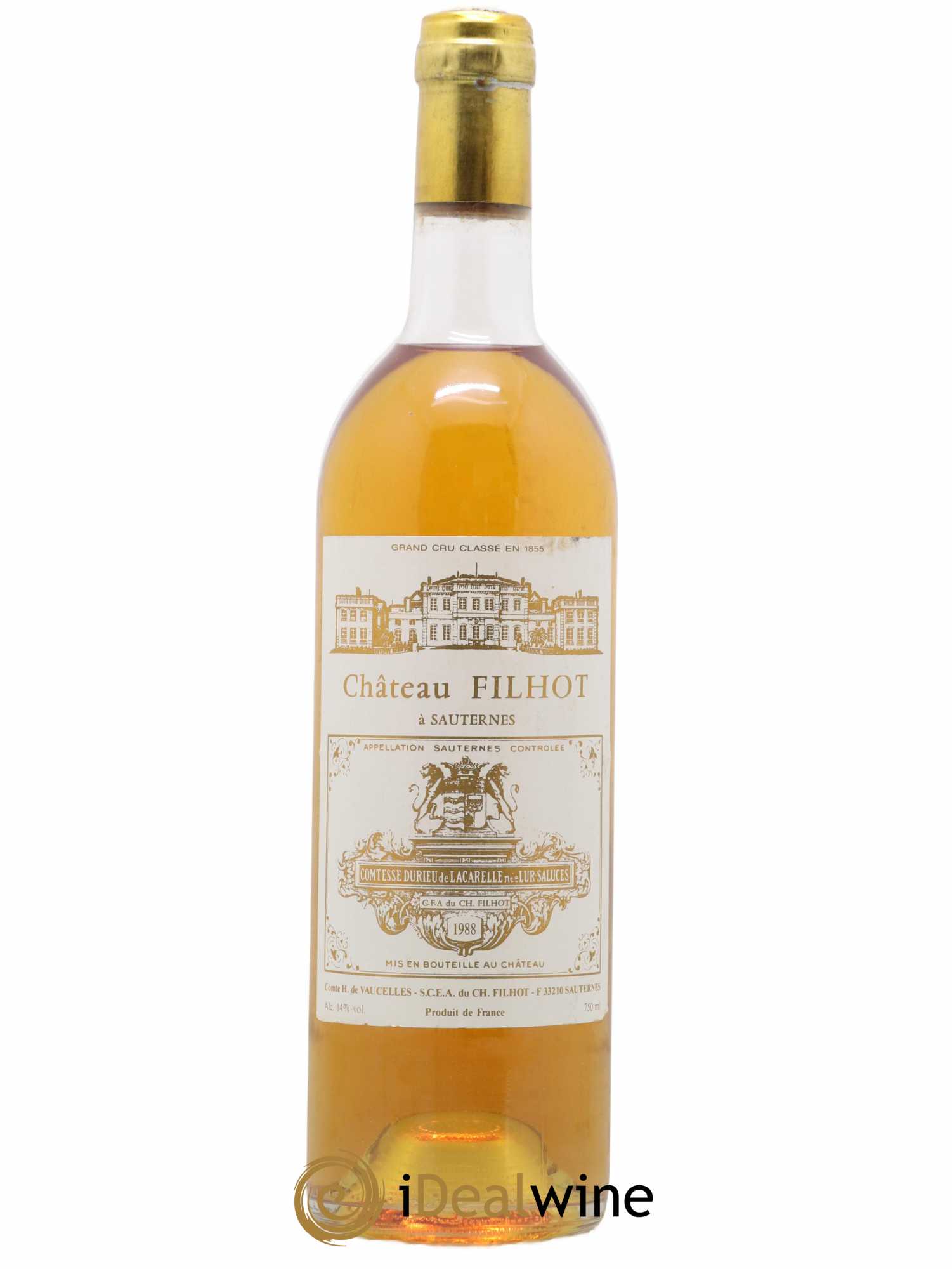 Château Filhot 2ème Grand Cru Classé 1988 - Lotto di 1 bottiglia - 0