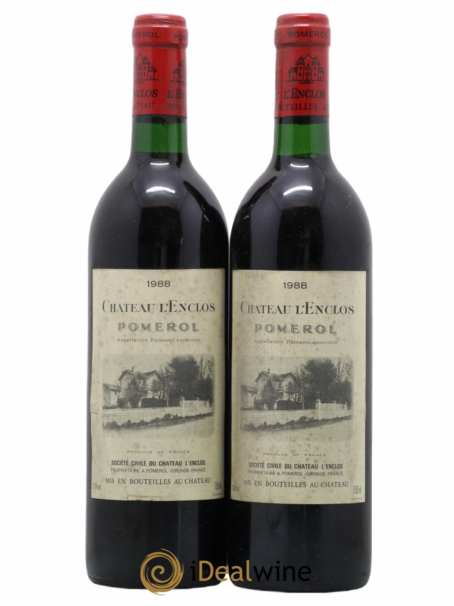 Château l' Enclos 1988 - Lot de 2 bouteilles - 0