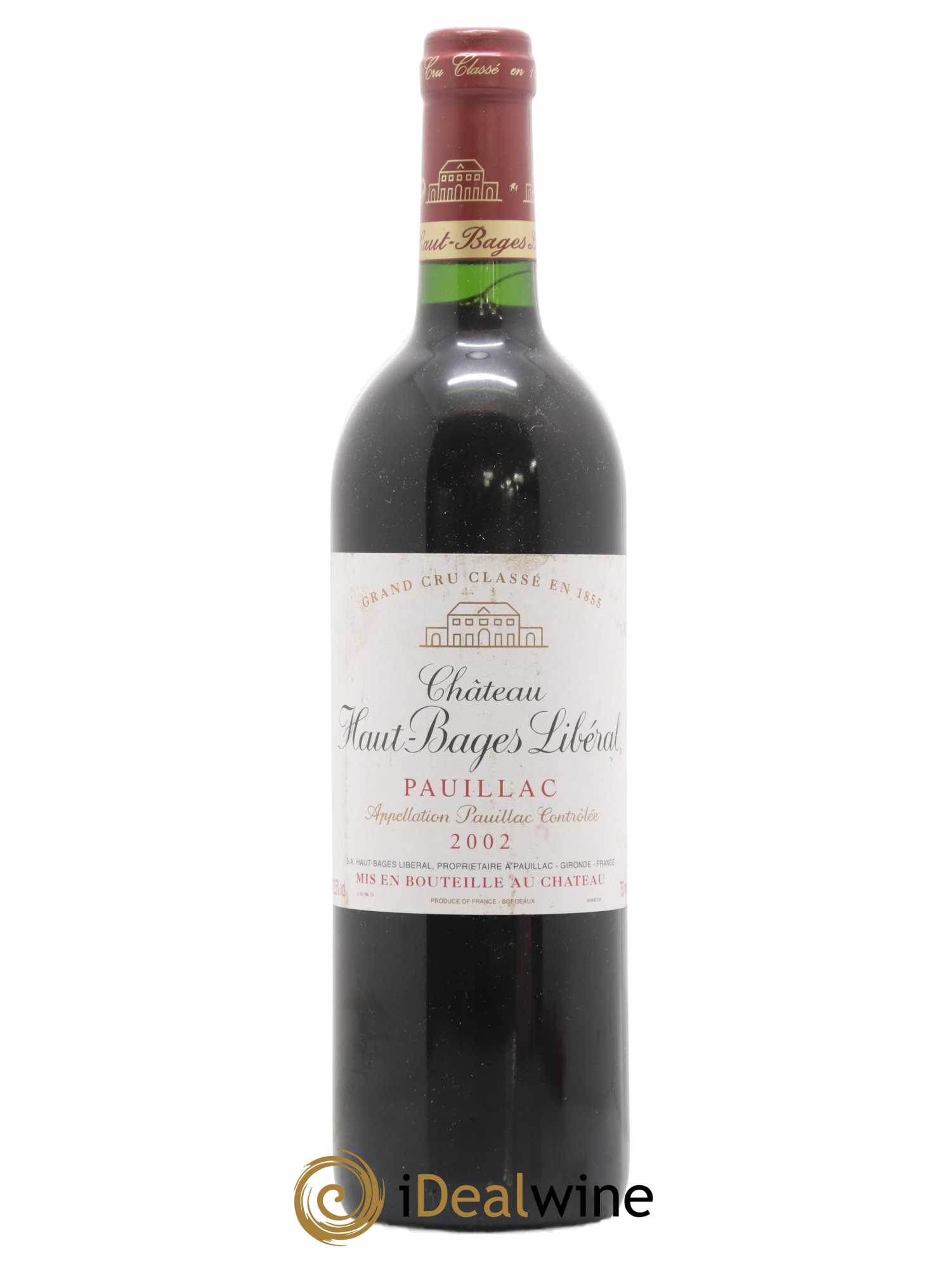 Château Haut Bages Libéral 5ème Grand Cru Classé 2002 - Lot de 1 bouteille - 0