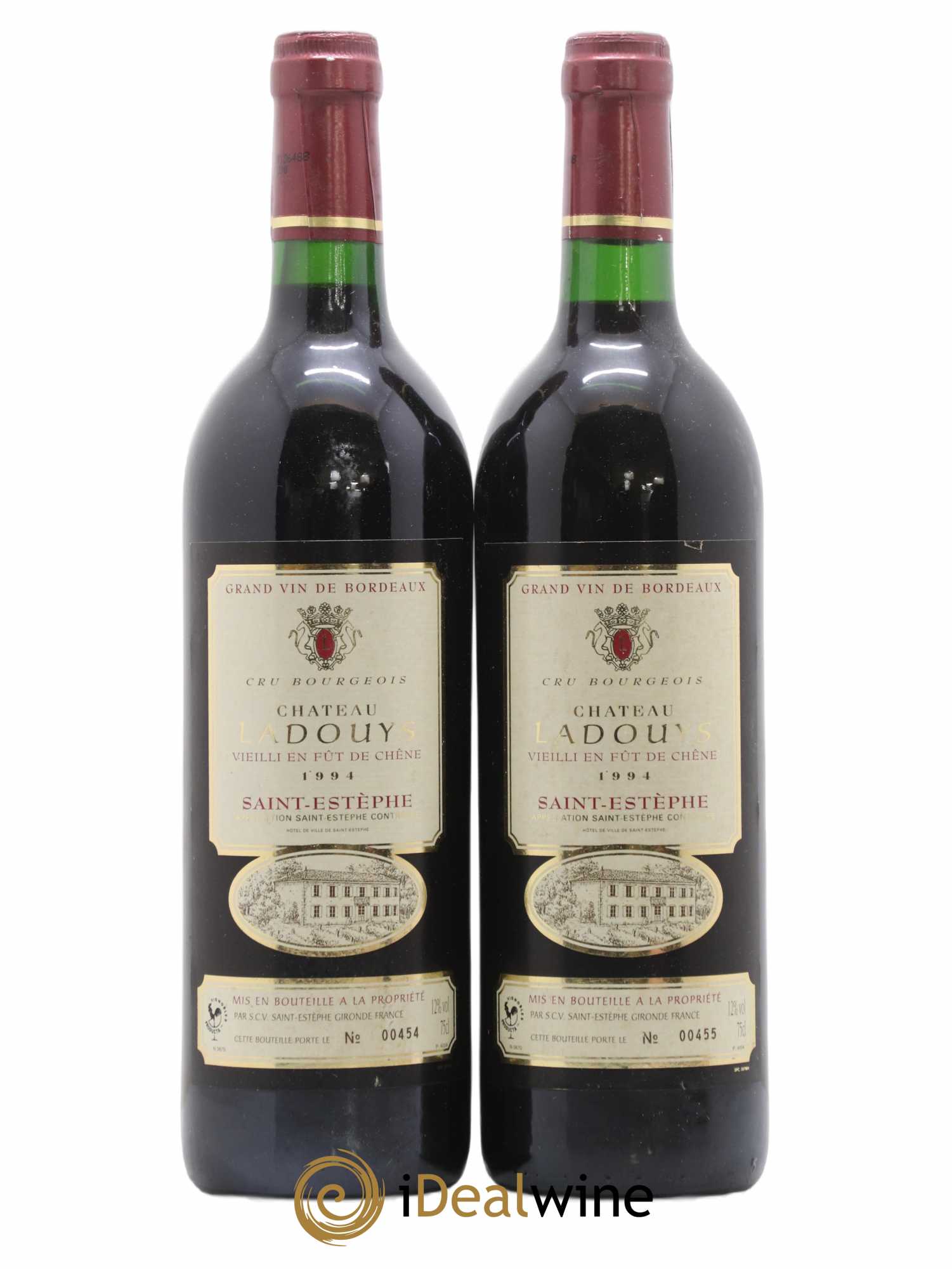 Saint-Estèphe Château Ladouys 1994 - Lot de 2 bouteilles - 0