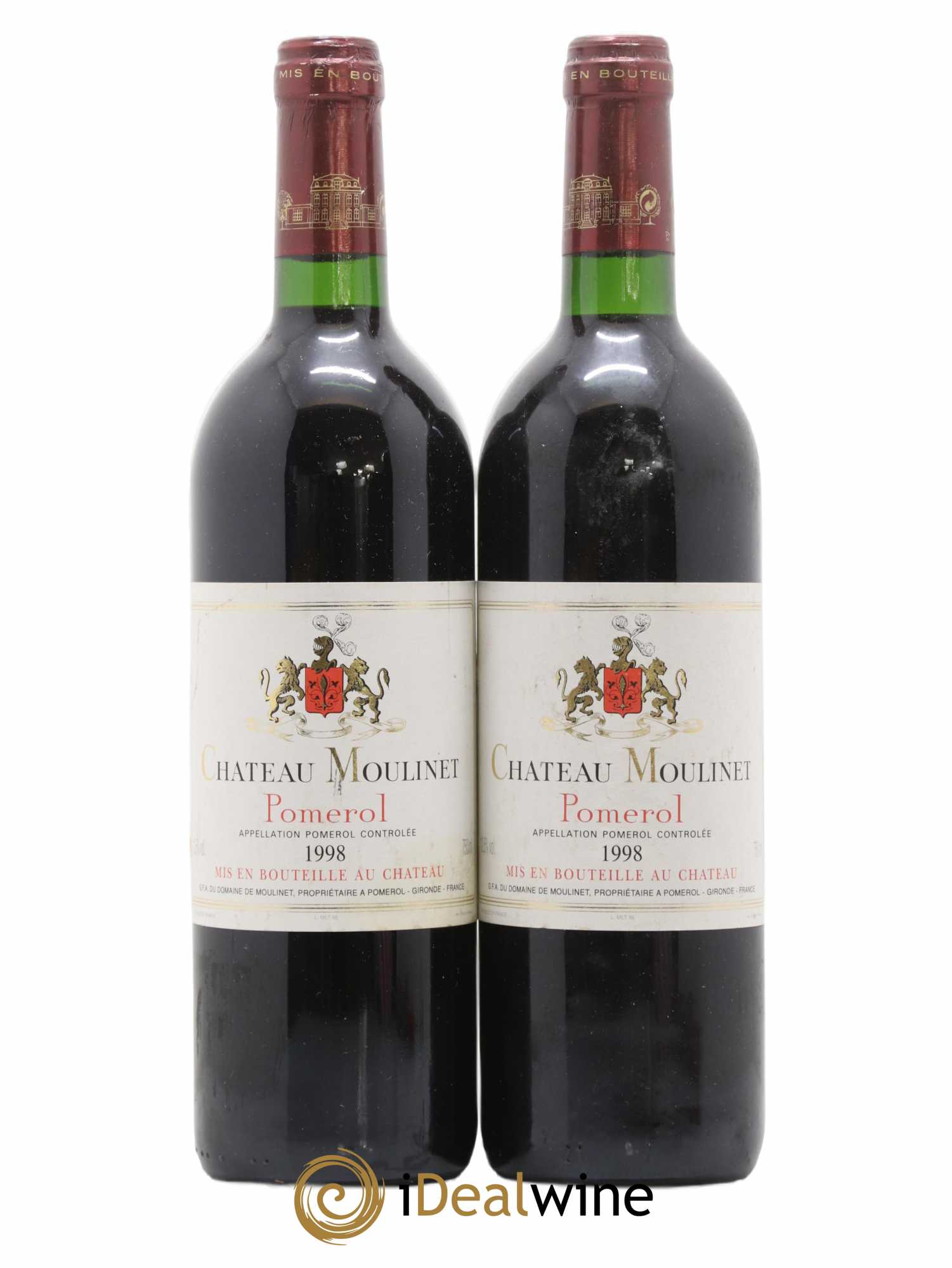 Château Moulinet 1998 - Lot de 2 bouteilles - 0