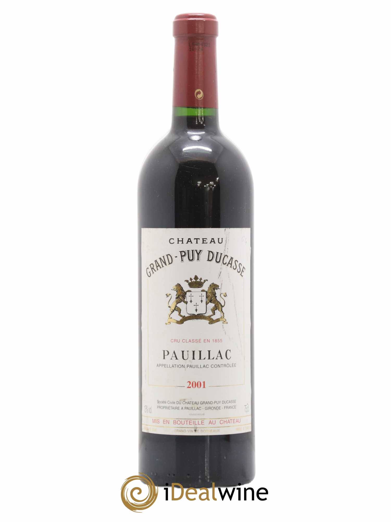 Château Grand Puy Ducasse 5ème Grand Cru Classé 2001 - Lot de 1 bouteille - 0