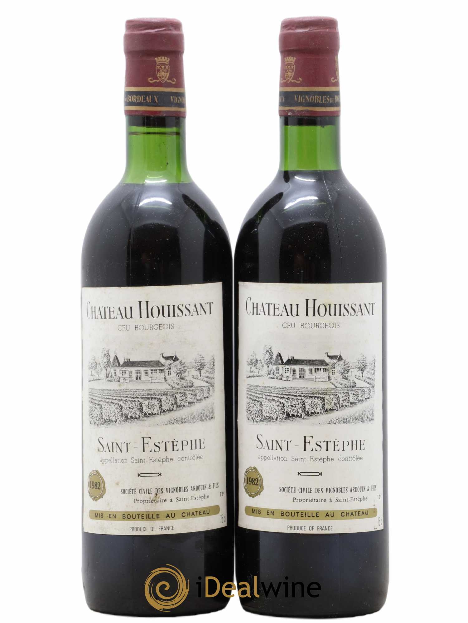 Saint-Estèphe Château Houissant 1982 - Lot de 2 bouteilles - 0