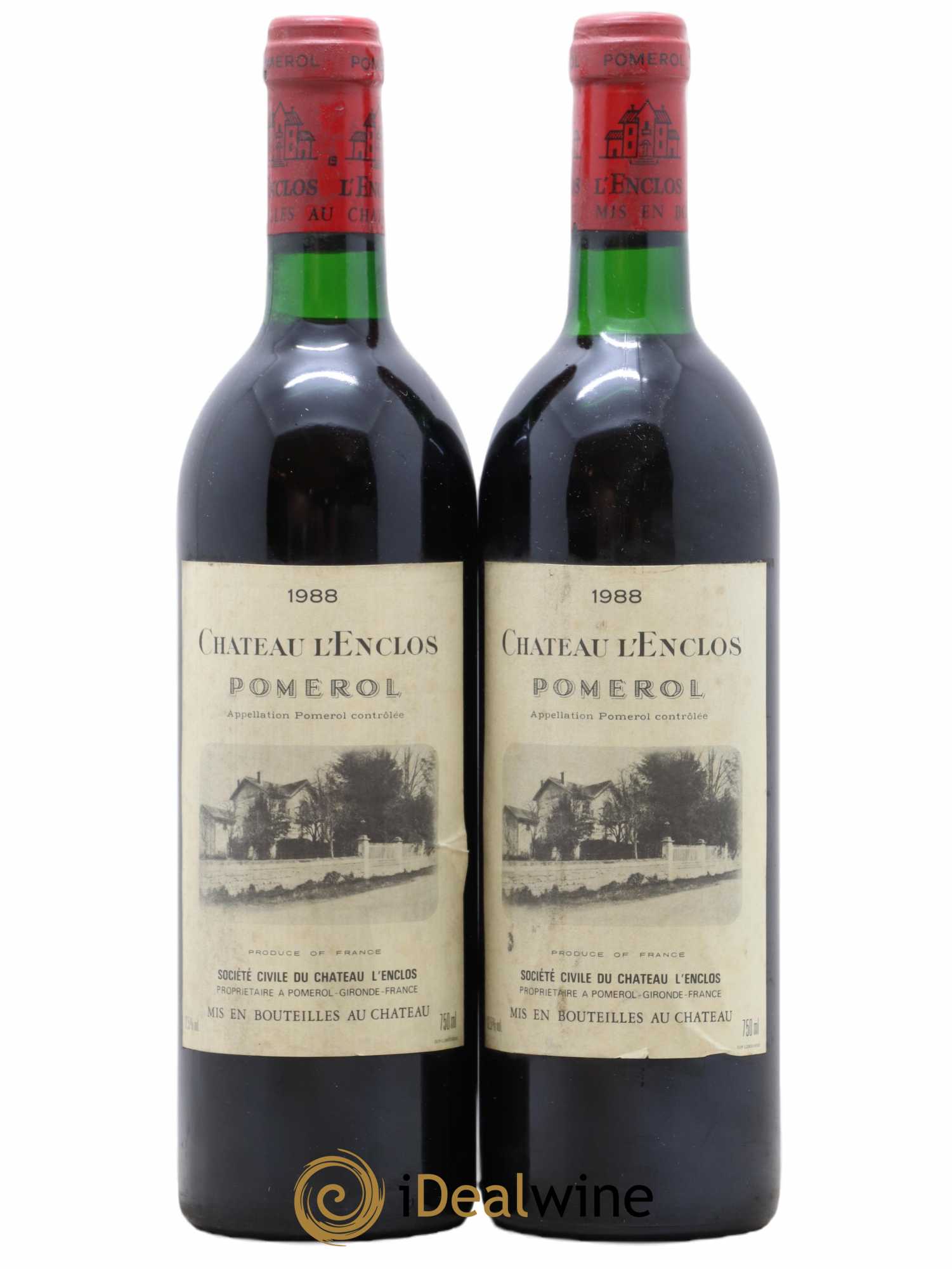 Château l' Enclos 1988 - Lot de 2 bouteilles - 0