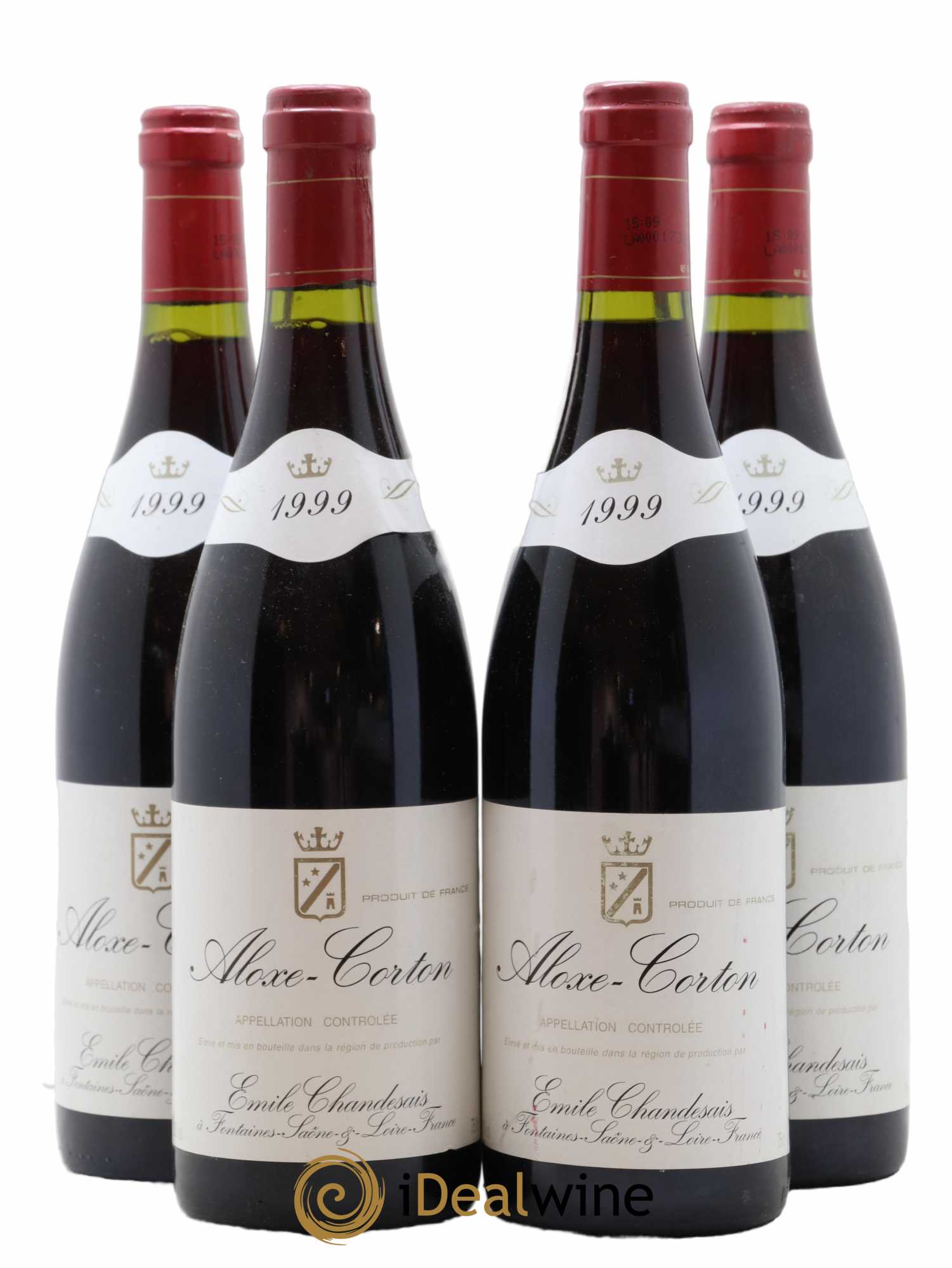 Aloxe-Corton Emile Chandesais 1999 - Lot de 4 bouteilles - 0