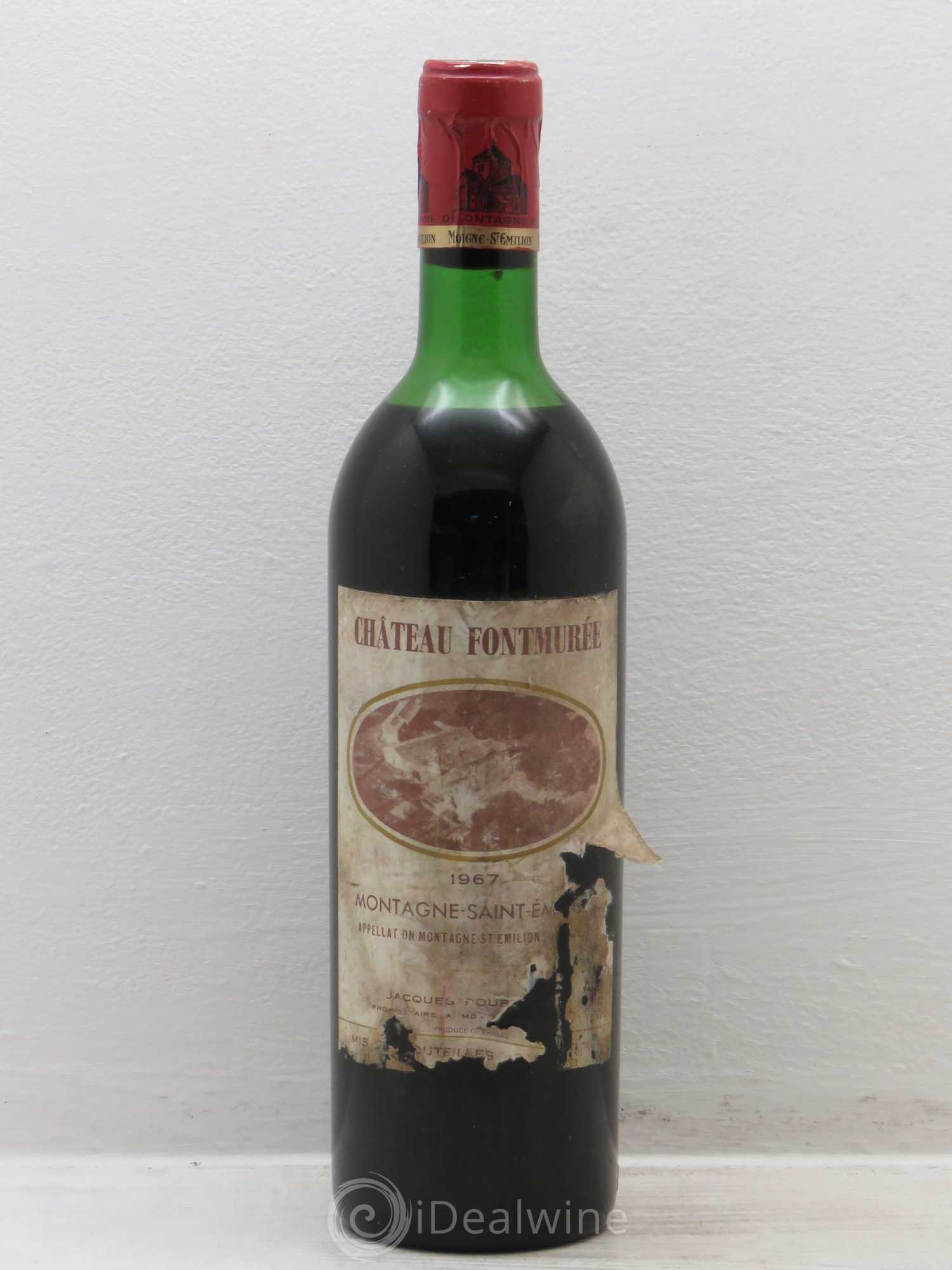 Montagne Saint-Émilion Château Fontmurée 1967 - Lot de 1 bouteille - 0