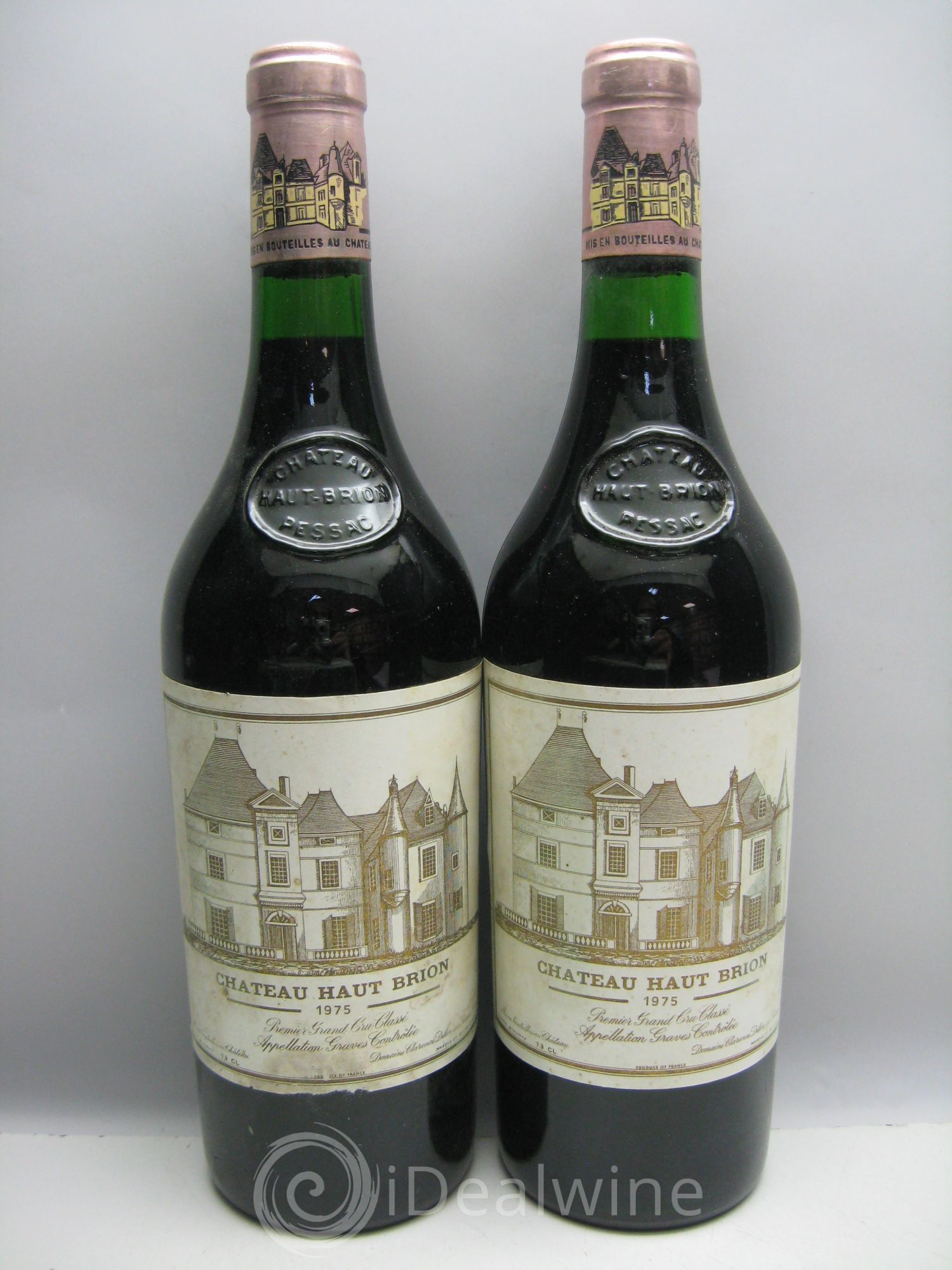 Château Haut Brion 1er Grand Cru Classé (2étiq.lég.griffées) 1975 - Lot de 6 bouteilles - 2