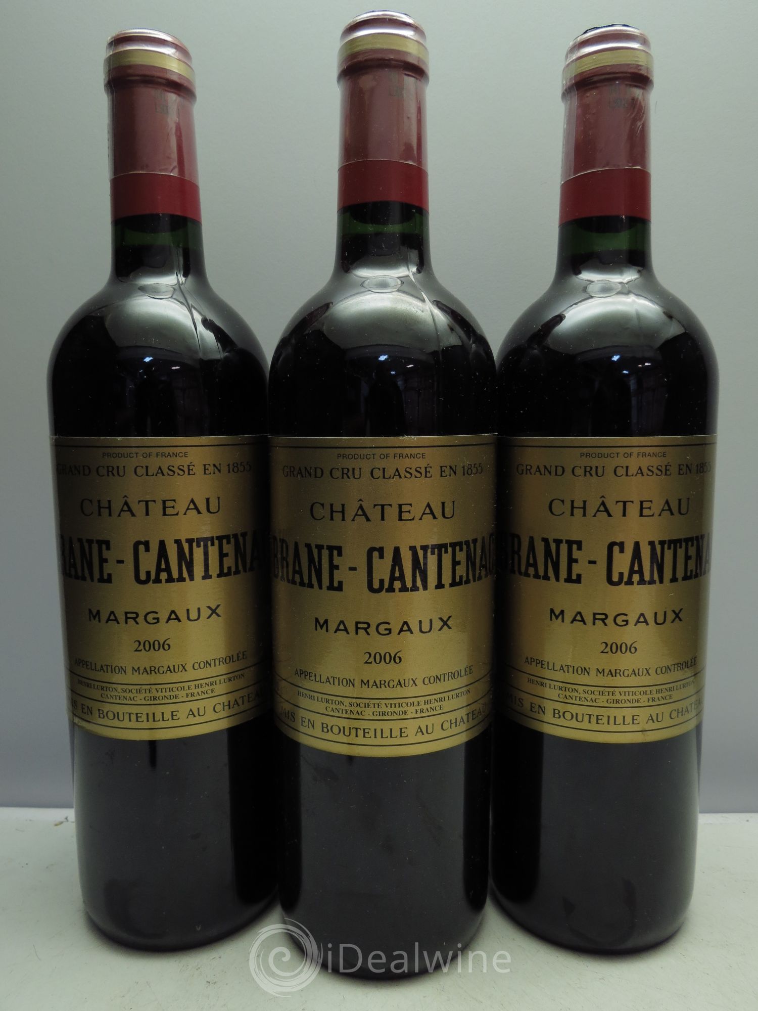 Château Brane Cantenac 2ème Grand Cru Classé 2006 - Lot de 3 bouteilles - 0