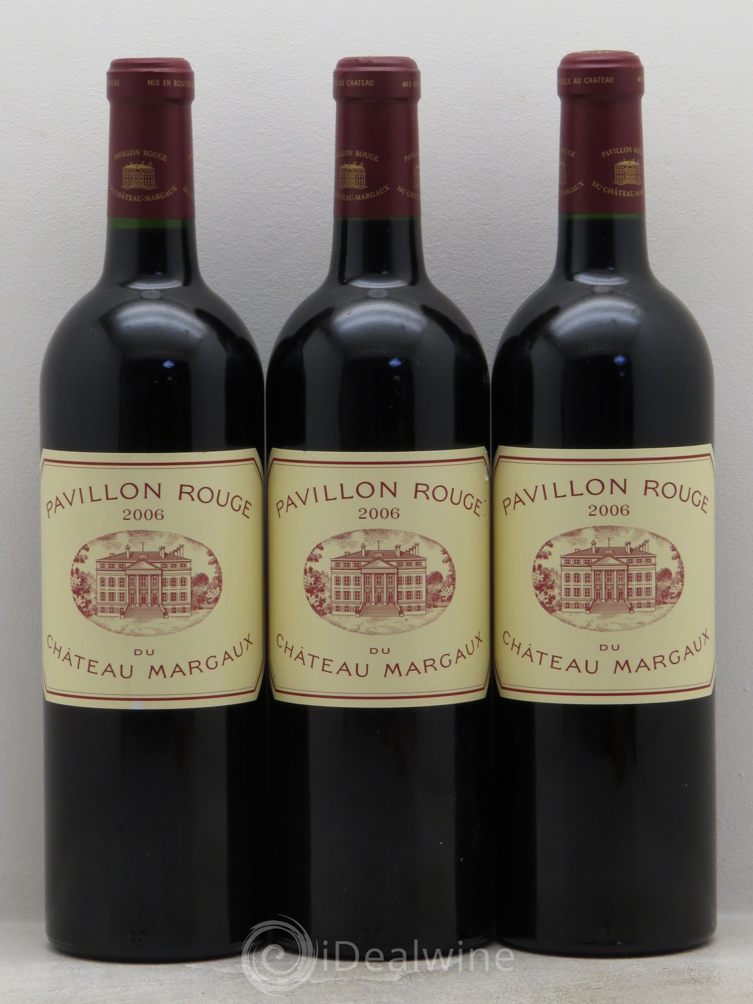 Pavillon Rouge du Château Margaux Second Vin 2006 - Lot de 3 bouteilles - 0