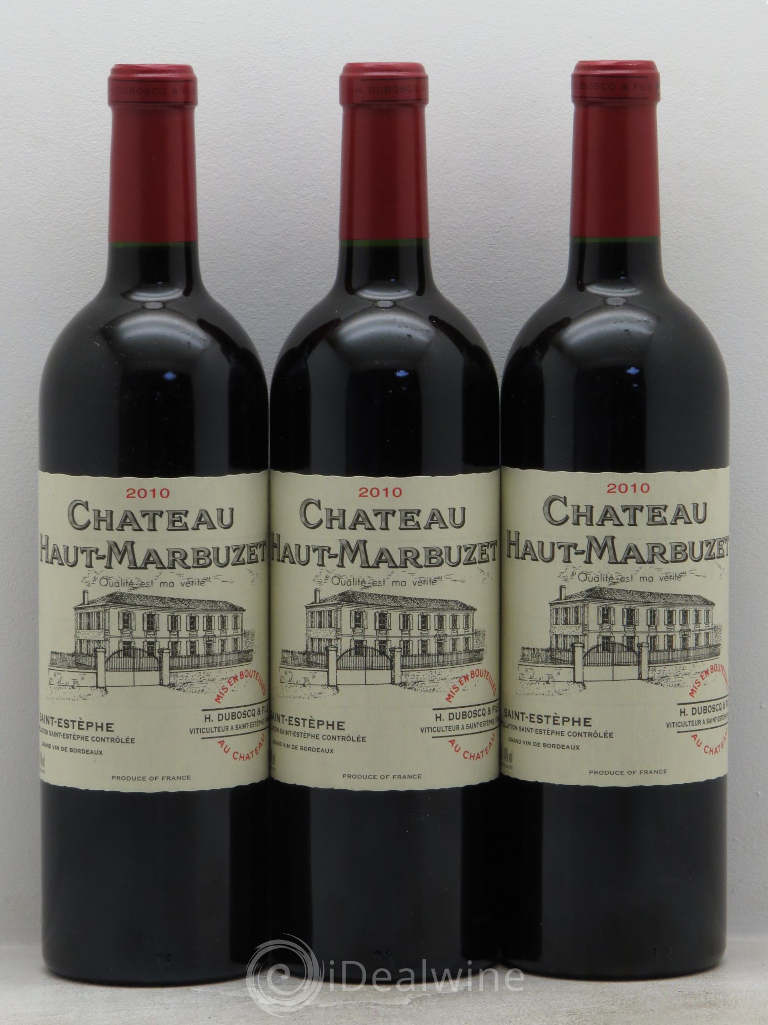 Château Haut Marbuzet 2010 - Lot de 3 bouteilles - 0