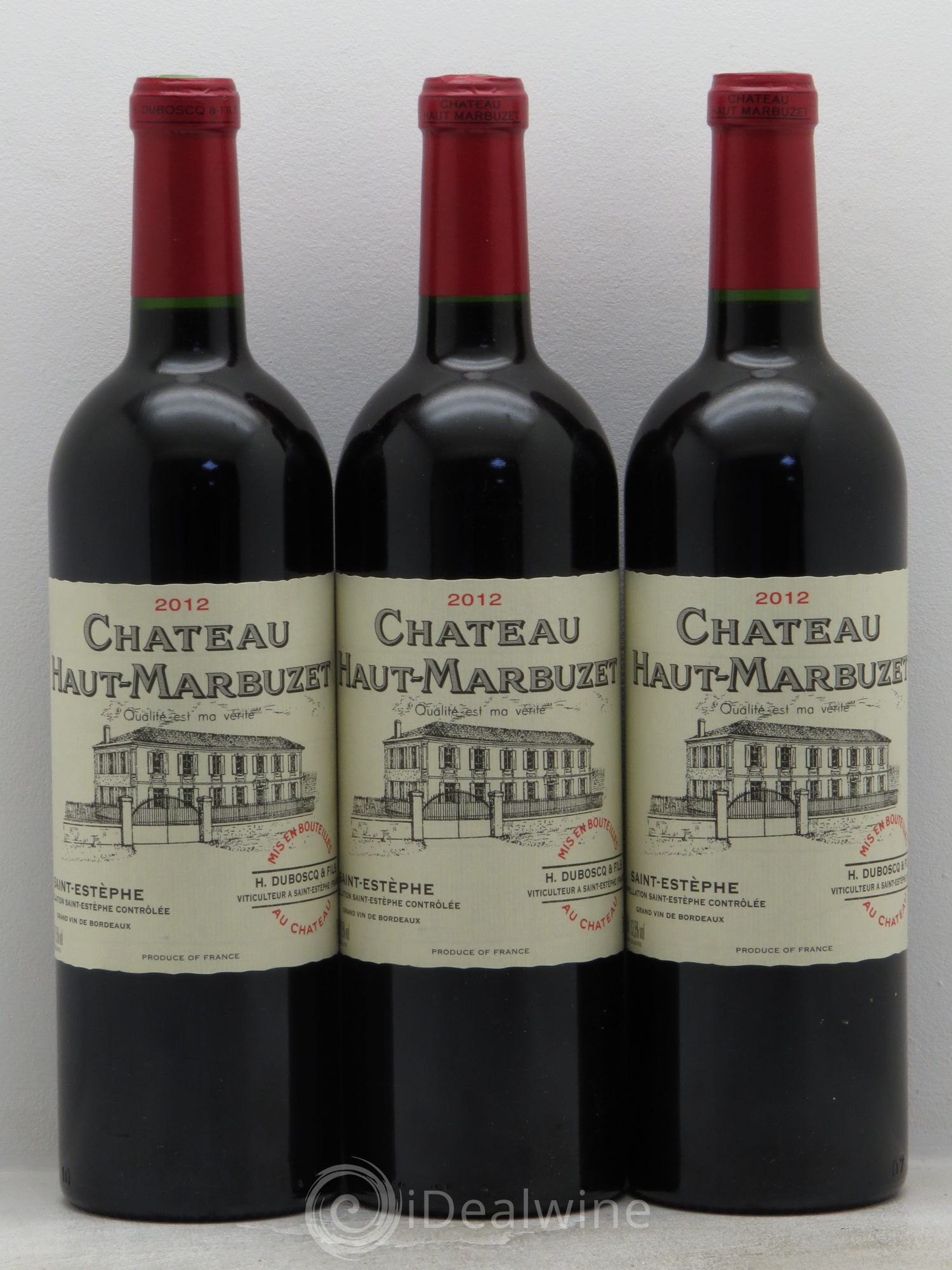 Château Haut Marbuzet 2012 - Lot de 3 bouteilles - 0