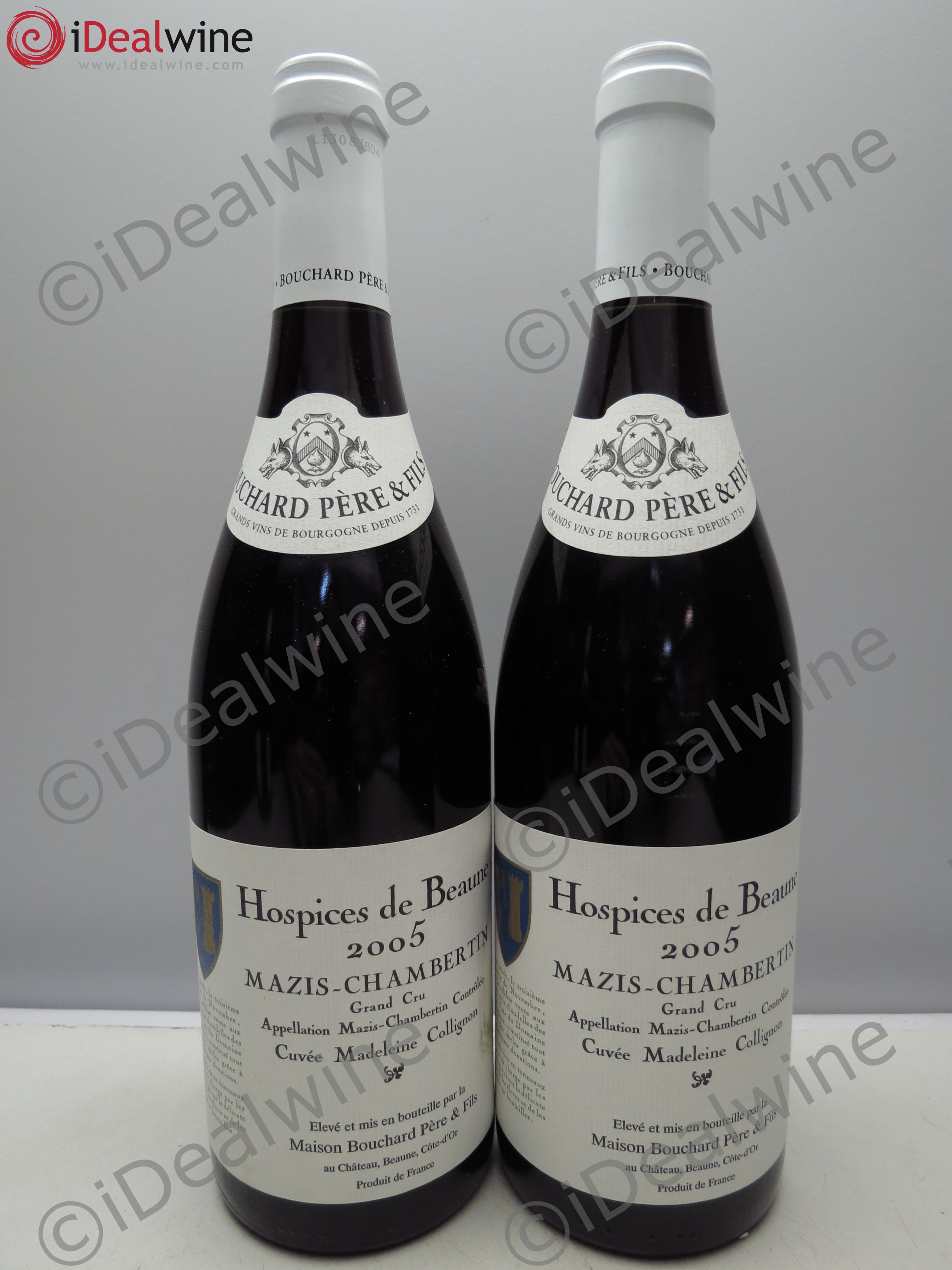 Mazis-Chambertin Grand Cru Cuvée Madeleine Collignon Hospices de Beaune(sans prix de réserve / no reserve) 2005 - Posten von 2 Flaschen - 0