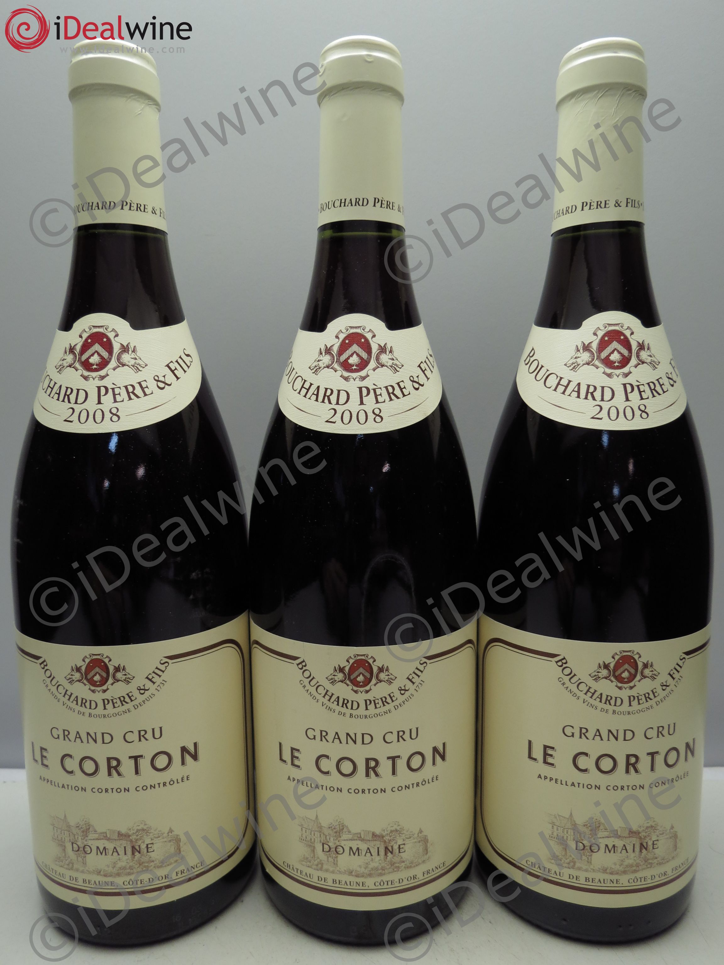 Corton Grand Cru Le Corton Bouchard Père & Fils 2008 - Lot de 3 bouteilles - 0