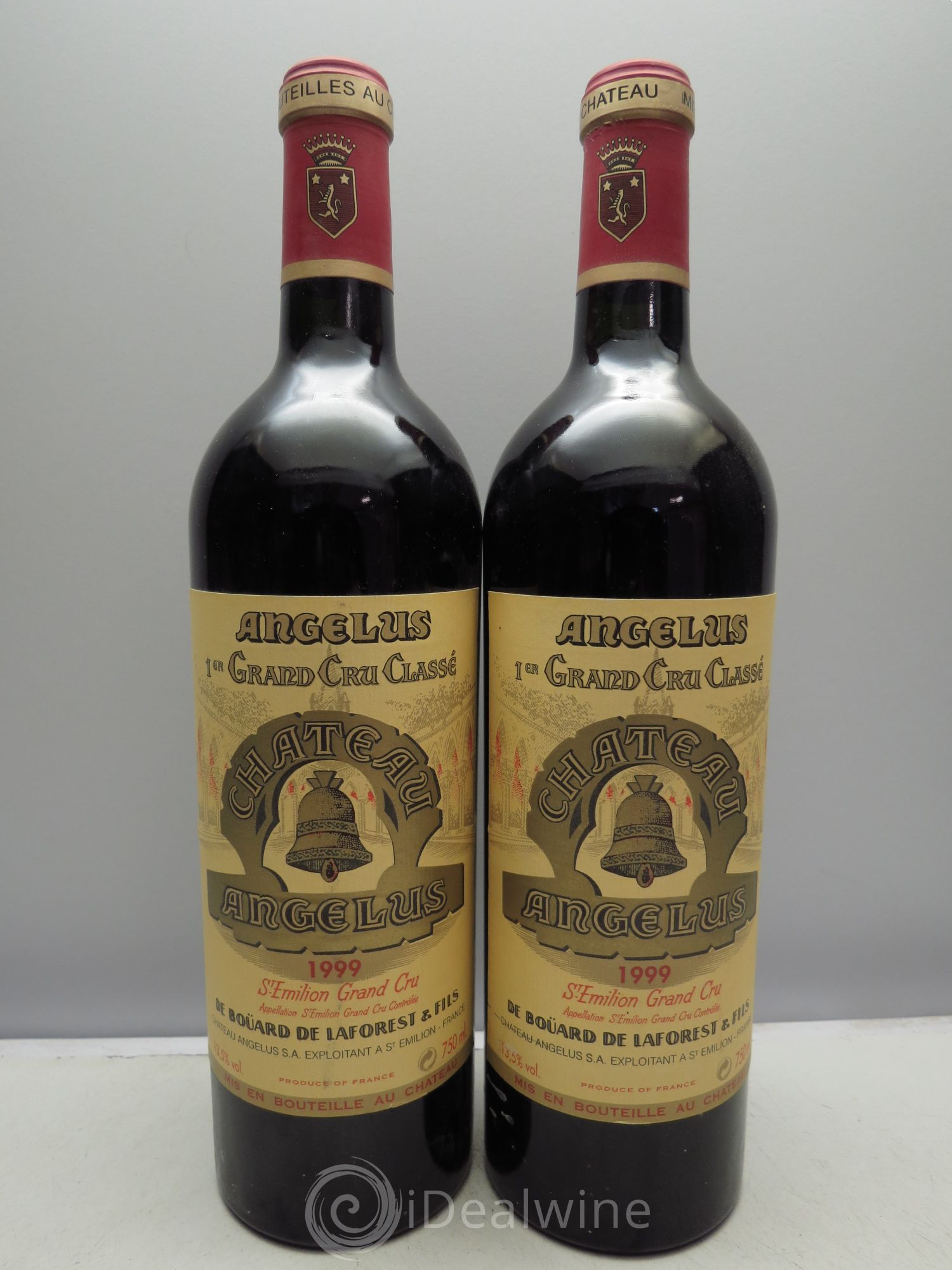 Château Angélus 1er Grand Cru Classé A 1999 - Lot de 12 bouteilles - 6