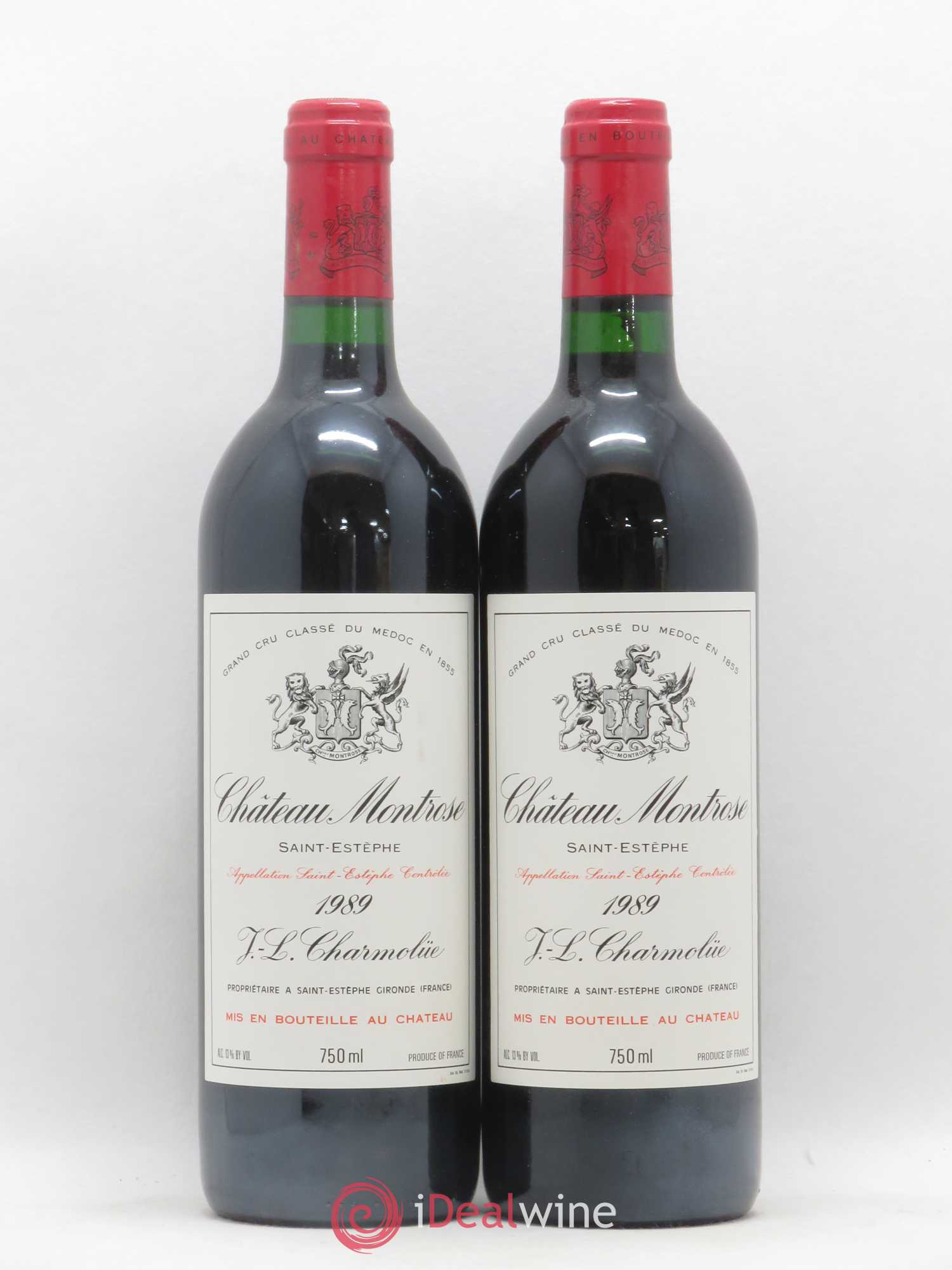 Château Montrose 2ème Grand Cru Classé 1989 - Lot de 2 bouteilles - 0